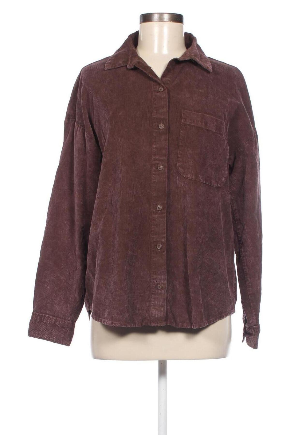 Γυναικείο πουκάμισο H&M Divided, Μέγεθος XXS, Χρώμα Καφέ, Τιμή 7,42 €