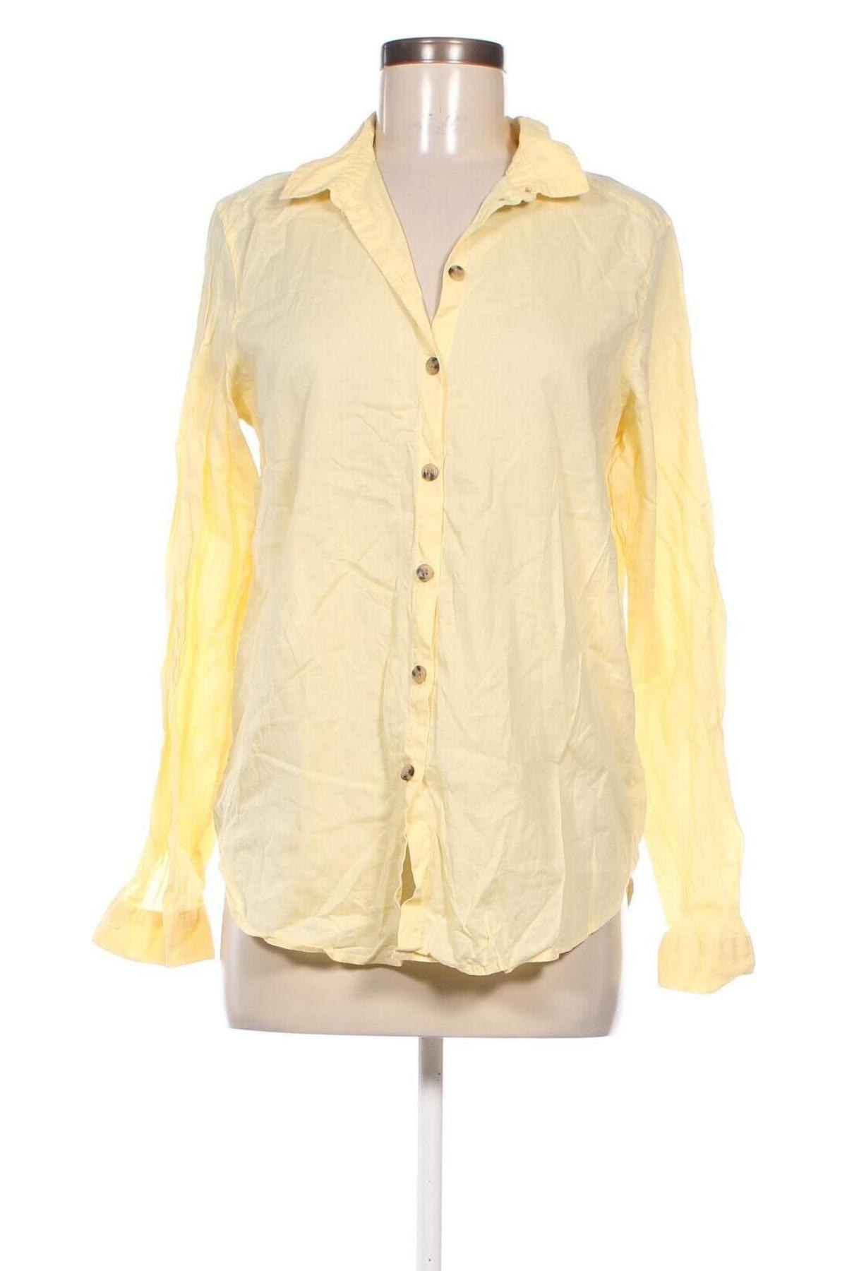 Дамска риза H&M Divided, Размер M, Цвят Жълт, Цена 14,23 лв.