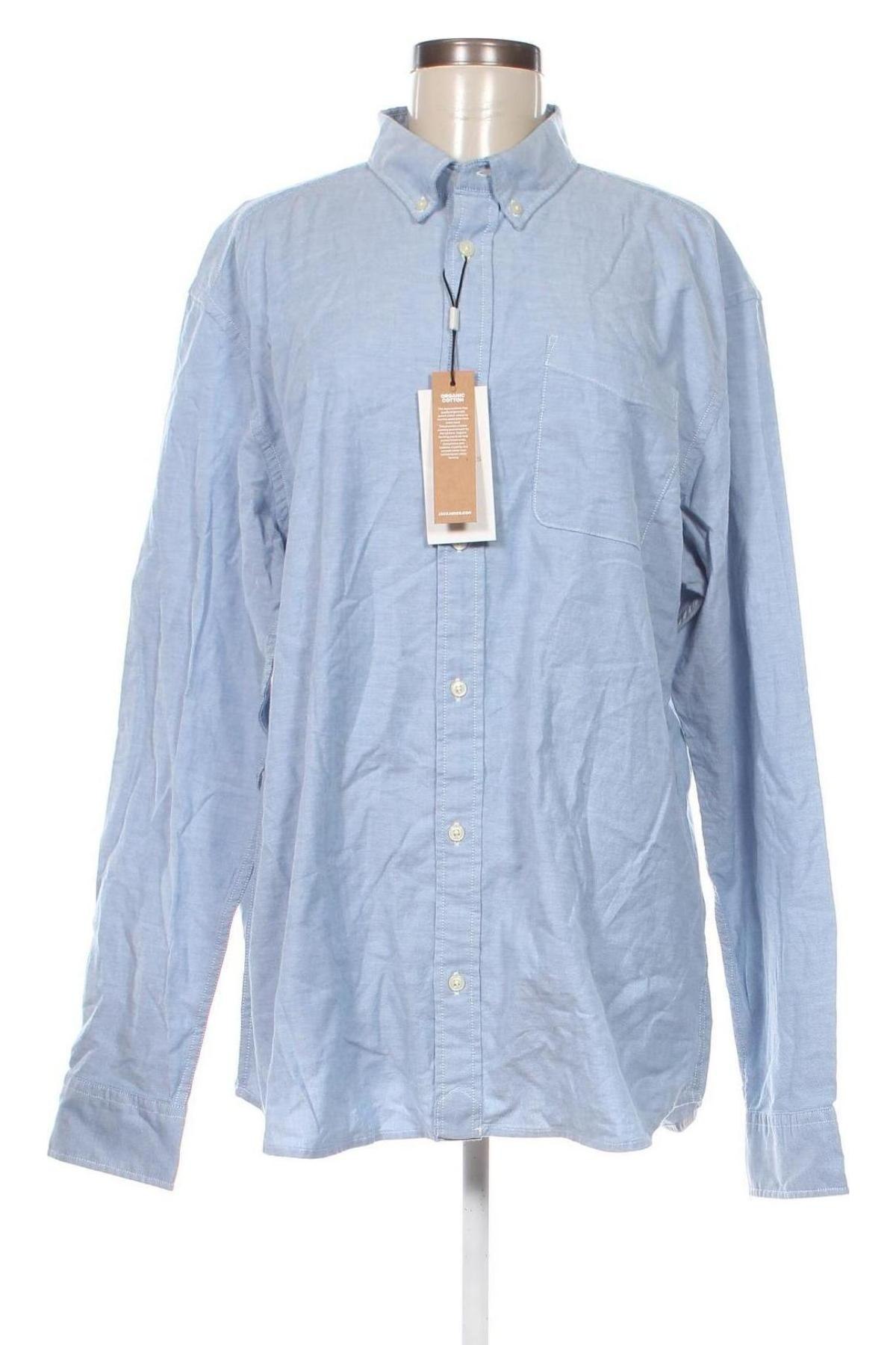 Γυναικείο πουκάμισο Jack & Jones PREMIUM, Μέγεθος XXL, Χρώμα Μπλέ, Τιμή 39,69 €