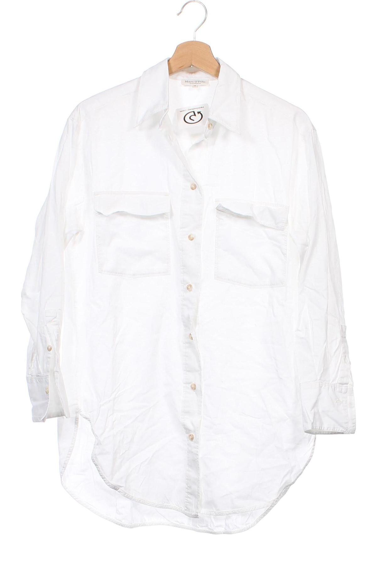 Γυναικείο πουκάμισο Marc O'Polo, Μέγεθος XS, Χρώμα Λευκό, Τιμή 27,74 €