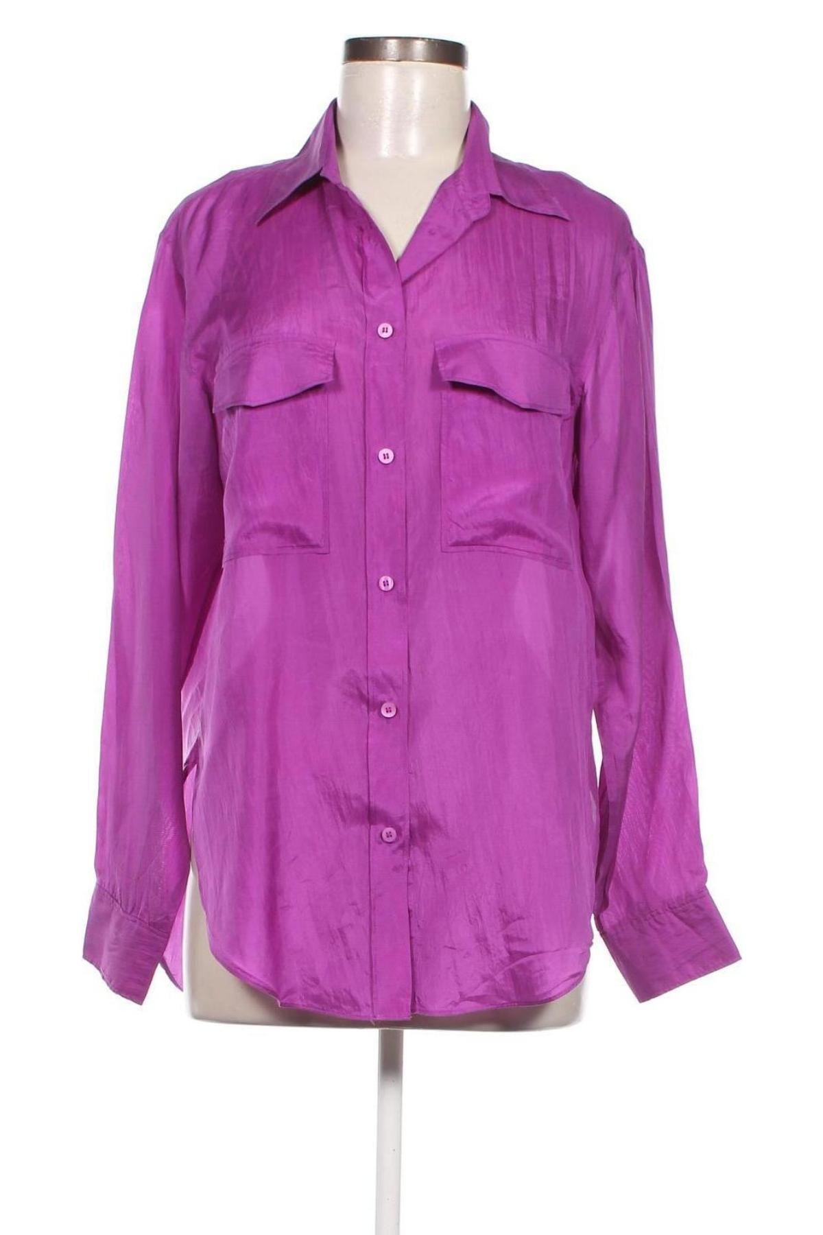 Γυναικείο πουκάμισο Massimo Dutti, Μέγεθος S, Χρώμα Βιολετί, Τιμή 57,25 €