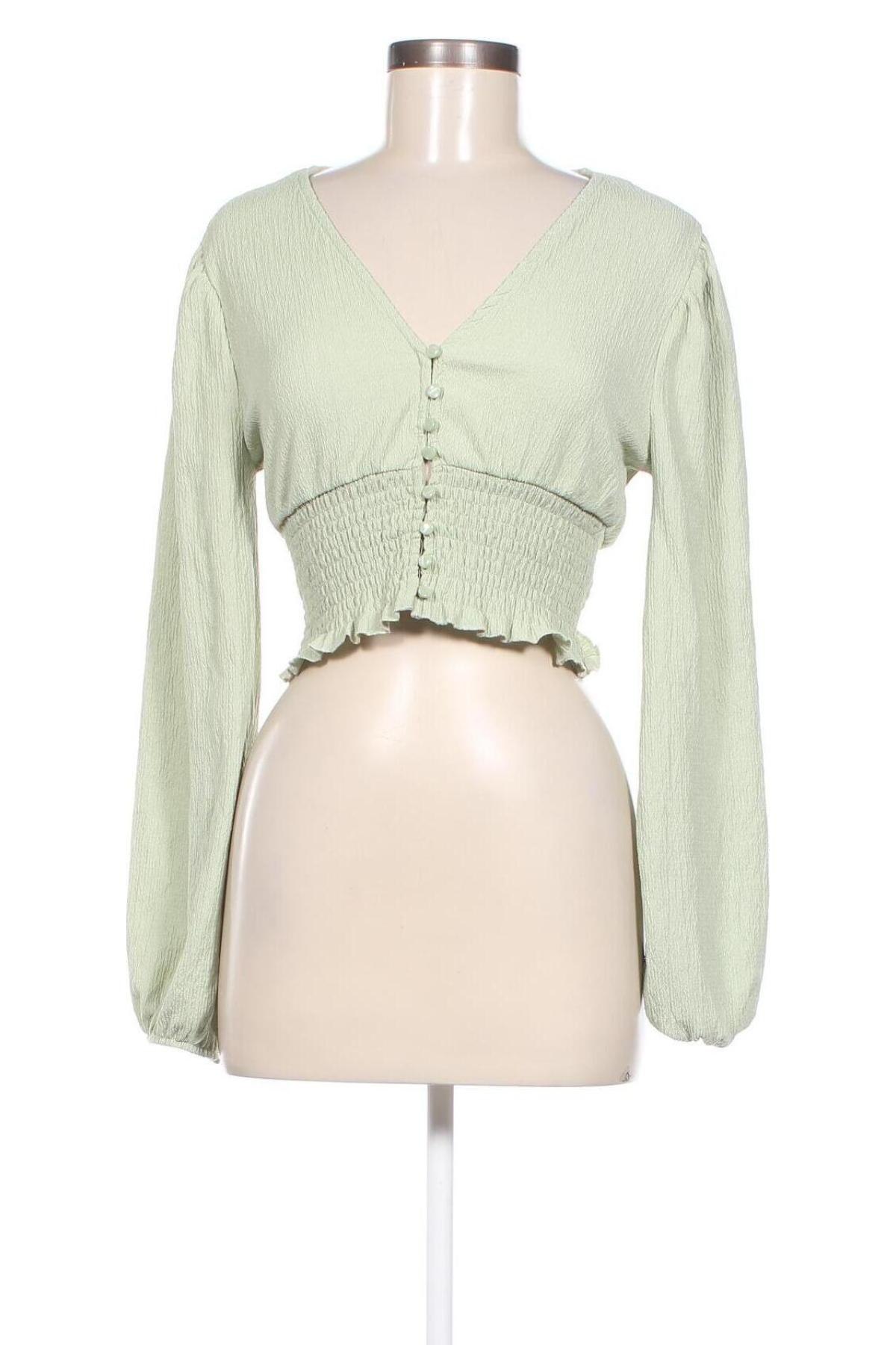 Γυναικείο πουκάμισο Monki, Μέγεθος S, Χρώμα Πράσινο, Τιμή 2,32 €