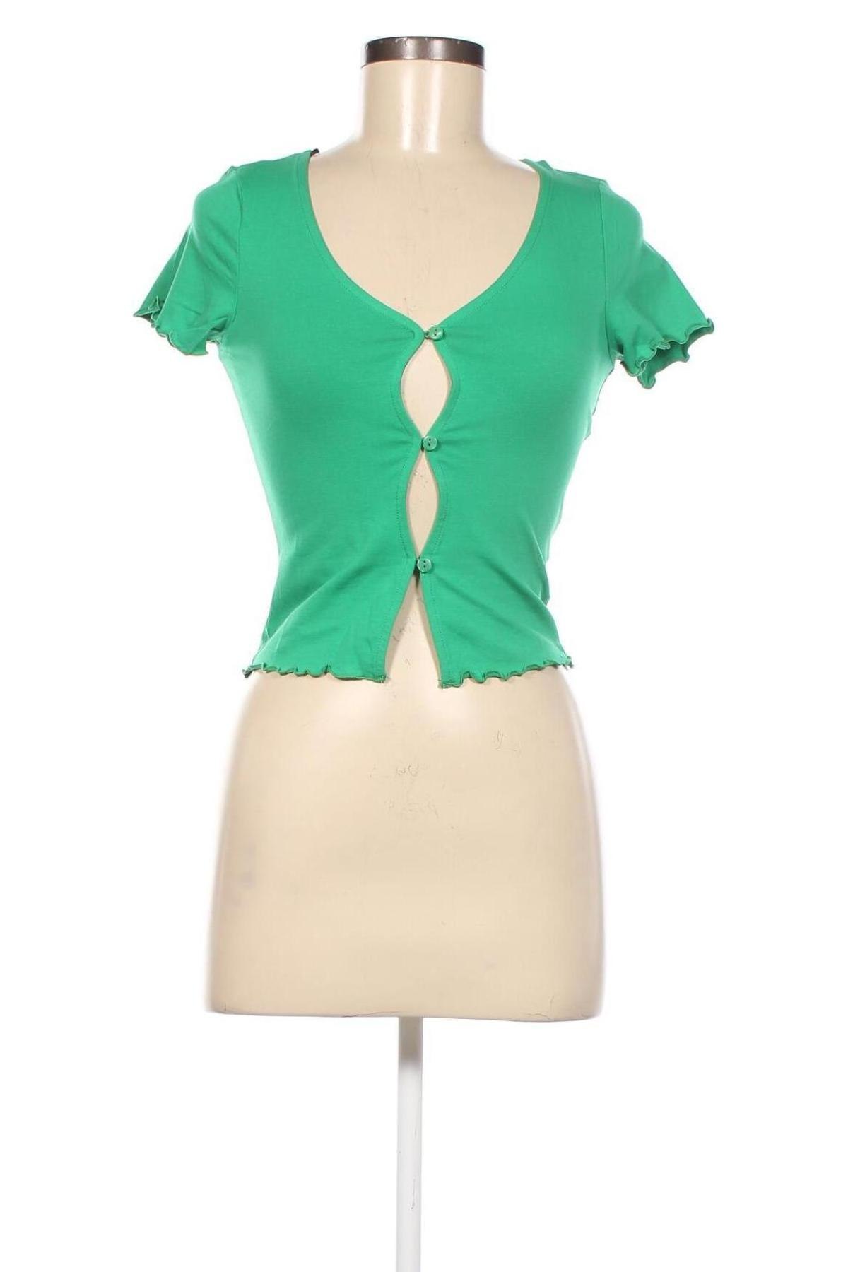 Дамска риза Monki, Размер S, Цвят Зелен, Цена 8,40 лв.