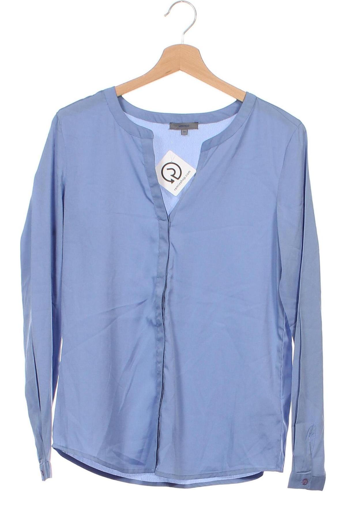 Damenbluse Montego, Größe XS, Farbe Blau, Preis € 15,49