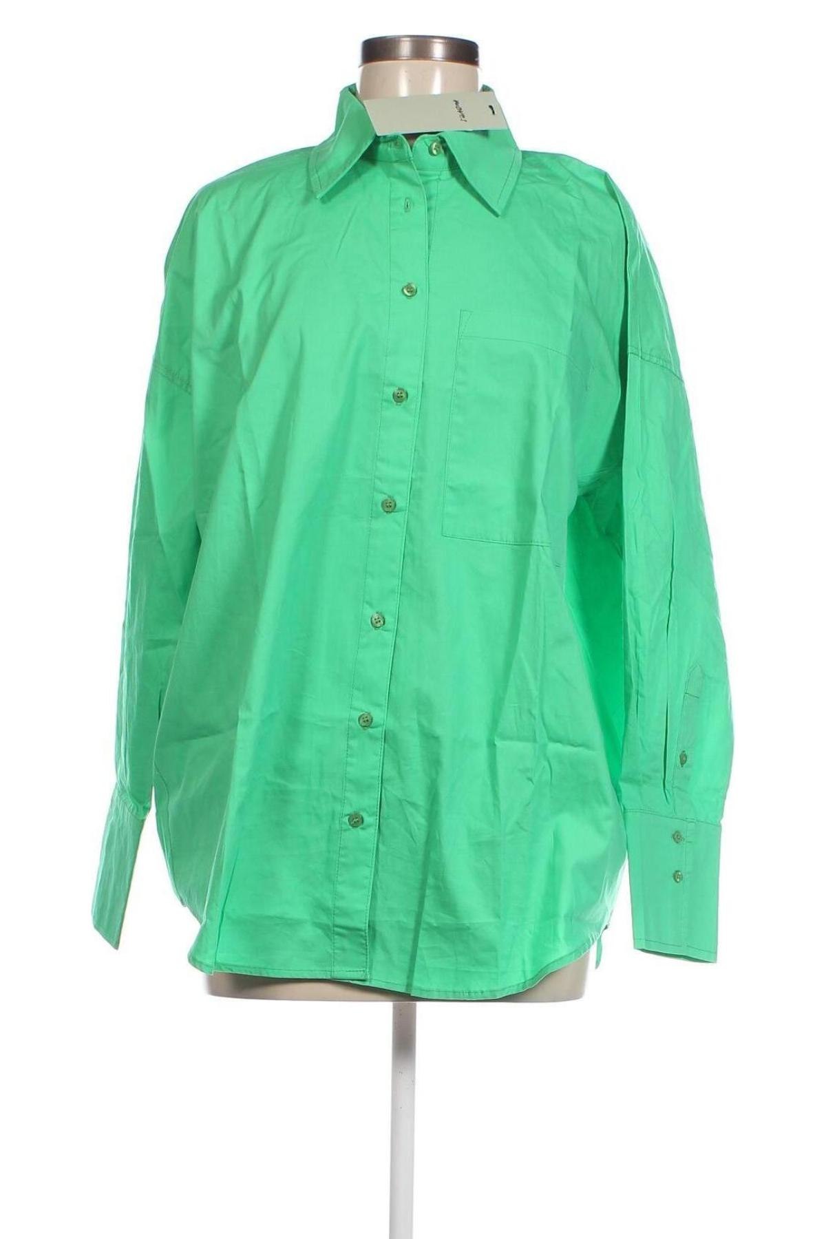 Γυναικείο πουκάμισο Moves by Minimum, Μέγεθος S, Χρώμα Πράσινο, Τιμή 30,62 €
