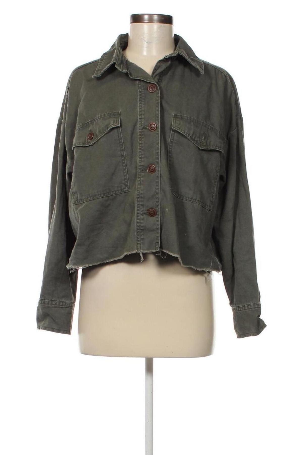 Γυναικείο πουκάμισο Primark, Μέγεθος M, Χρώμα Πράσινο, Τιμή 15,46 €