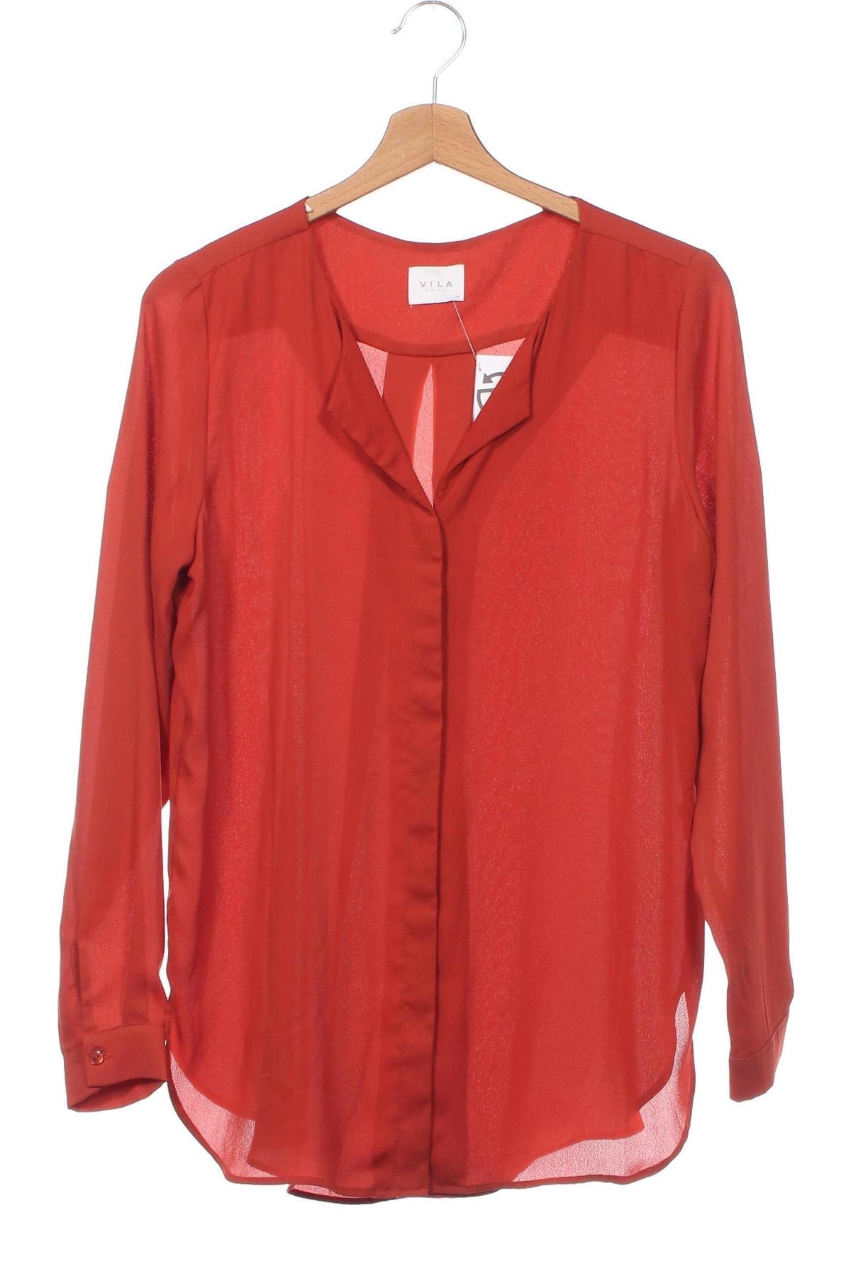 Damenbluse VILA, Größe XS, Farbe Rot, Preis € 10,23