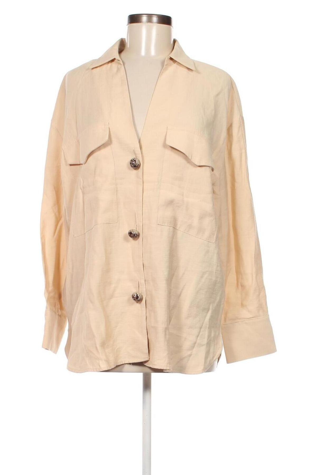 Damenbluse Zara, Größe XL, Farbe Beige, Preis 16,54 €