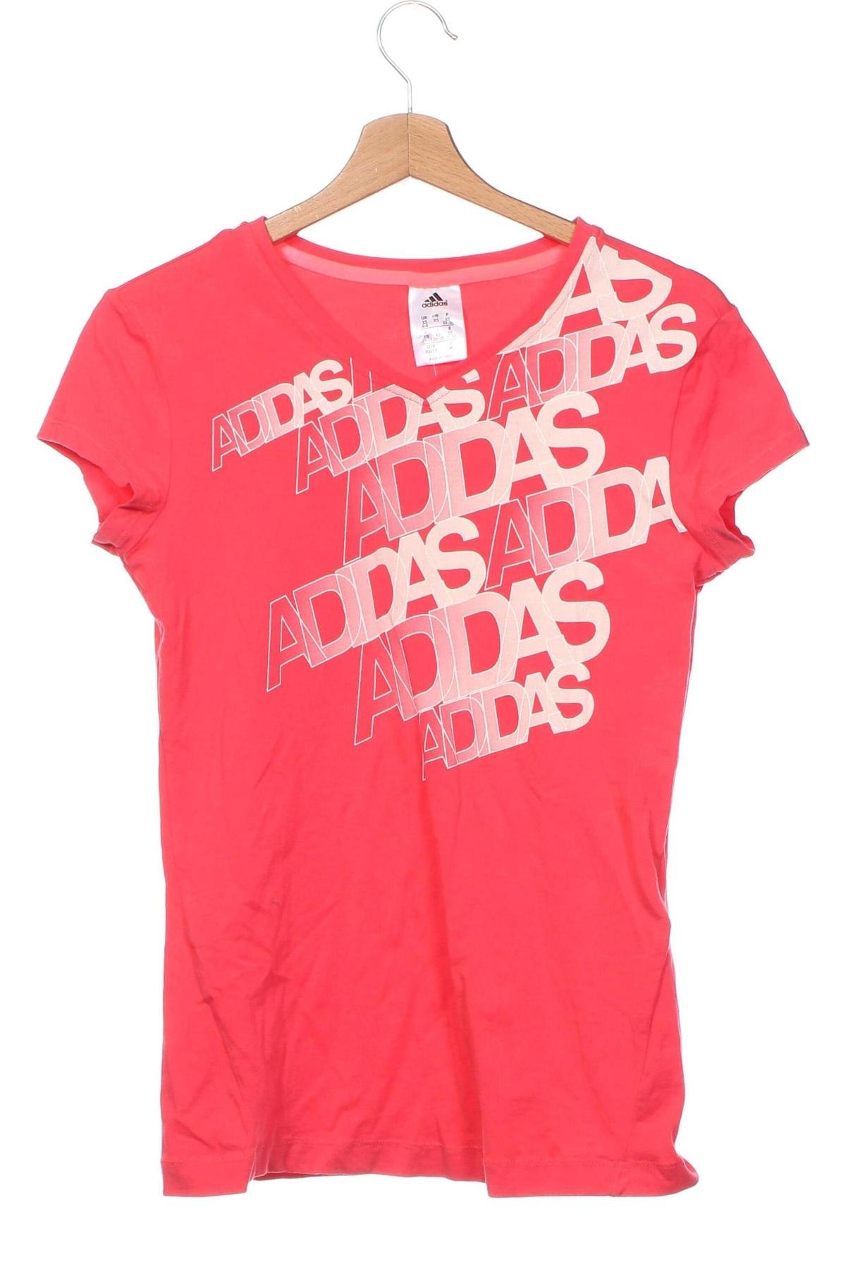 Damen T-Shirt Adidas, Größe XS, Farbe Rot, Preis € 14,00