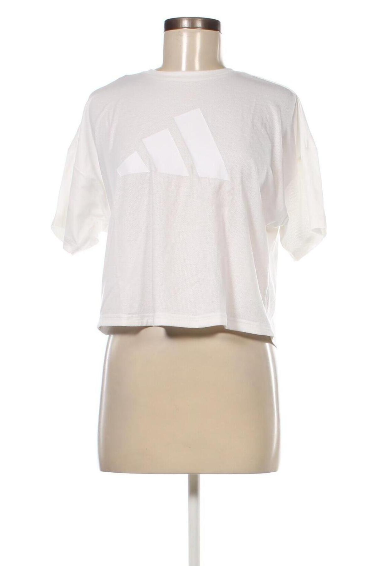 Damen T-Shirt Adidas, Größe S, Farbe Weiß, Preis € 19,18