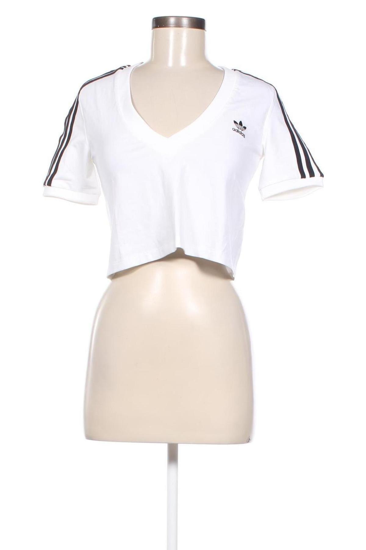 Γυναικείο t-shirt Adidas Originals, Μέγεθος M, Χρώμα Λευκό, Τιμή 19,18 €
