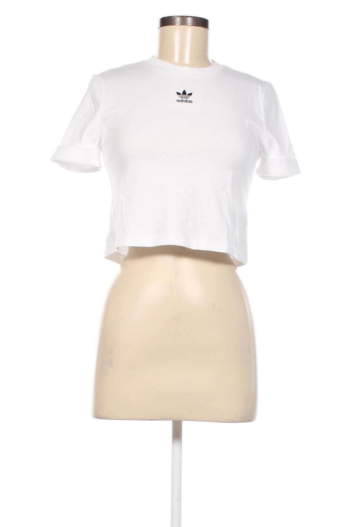 Γυναικείο t-shirt Adidas Originals, Μέγεθος XS, Χρώμα Λευκό, Τιμή 16,62 €
