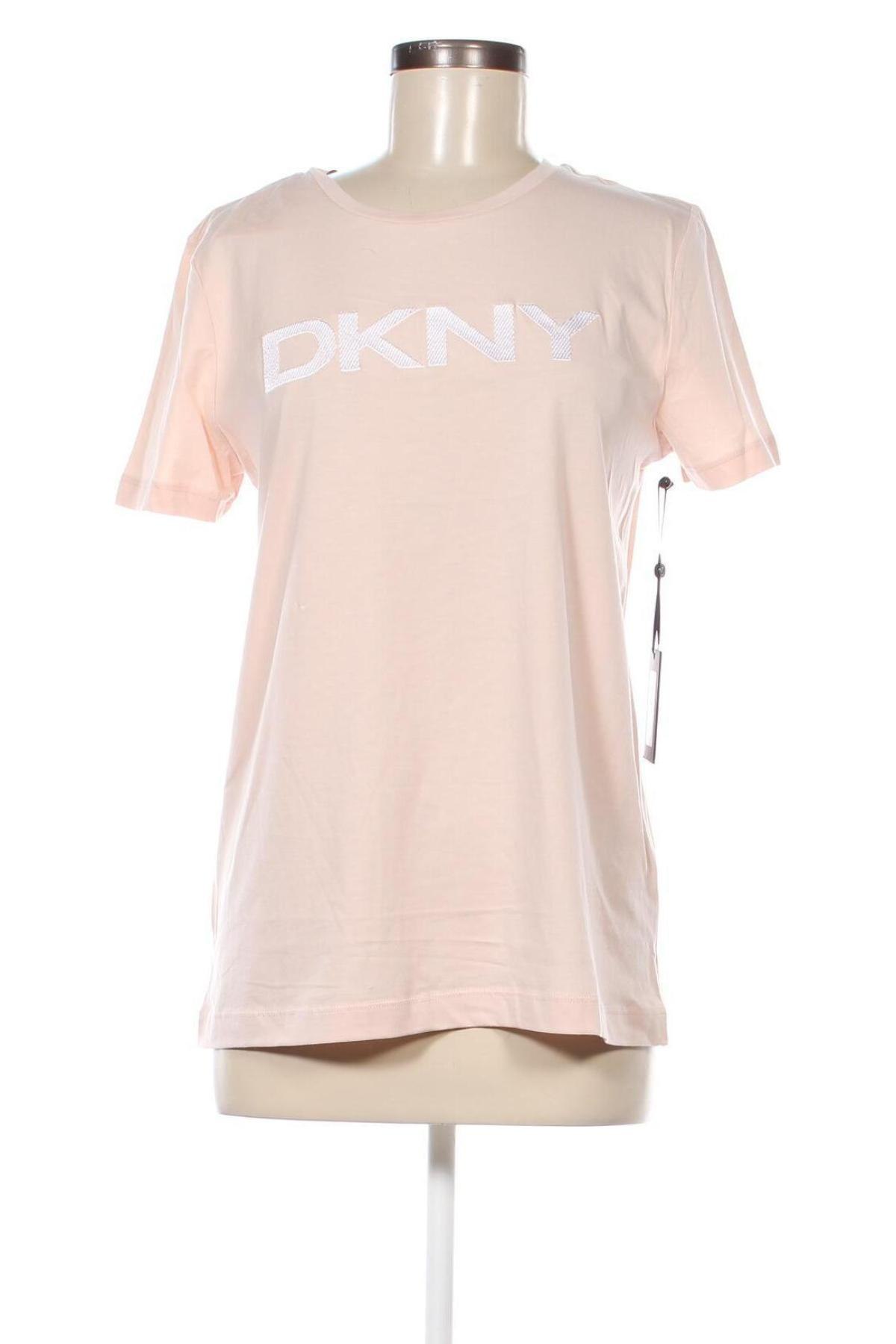 Damski T-shirt DKNY, Rozmiar M, Kolor Różowy, Cena 191,91 zł