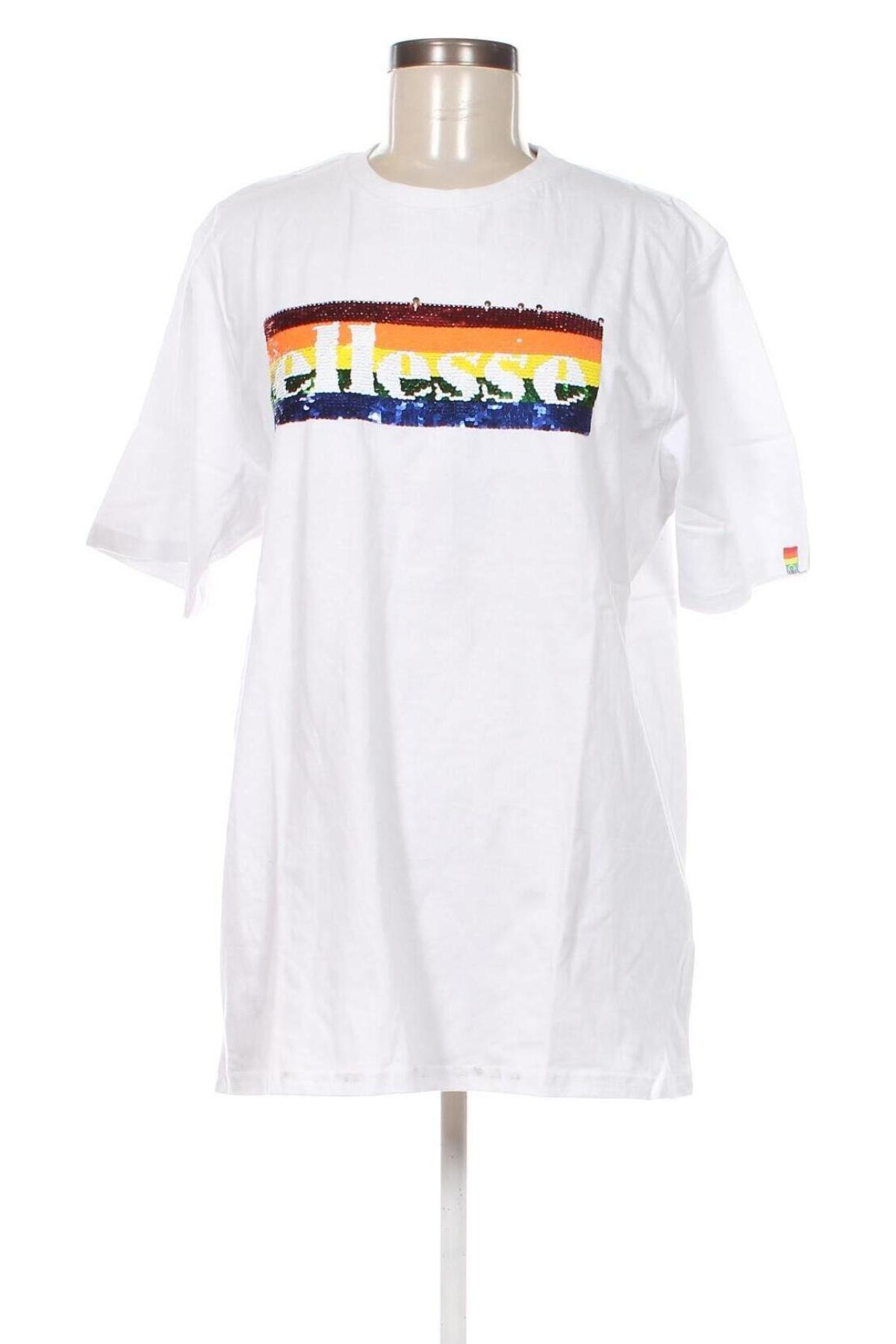 Γυναικείο t-shirt Ellesse, Μέγεθος XL, Χρώμα Λευκό, Τιμή 18,56 €