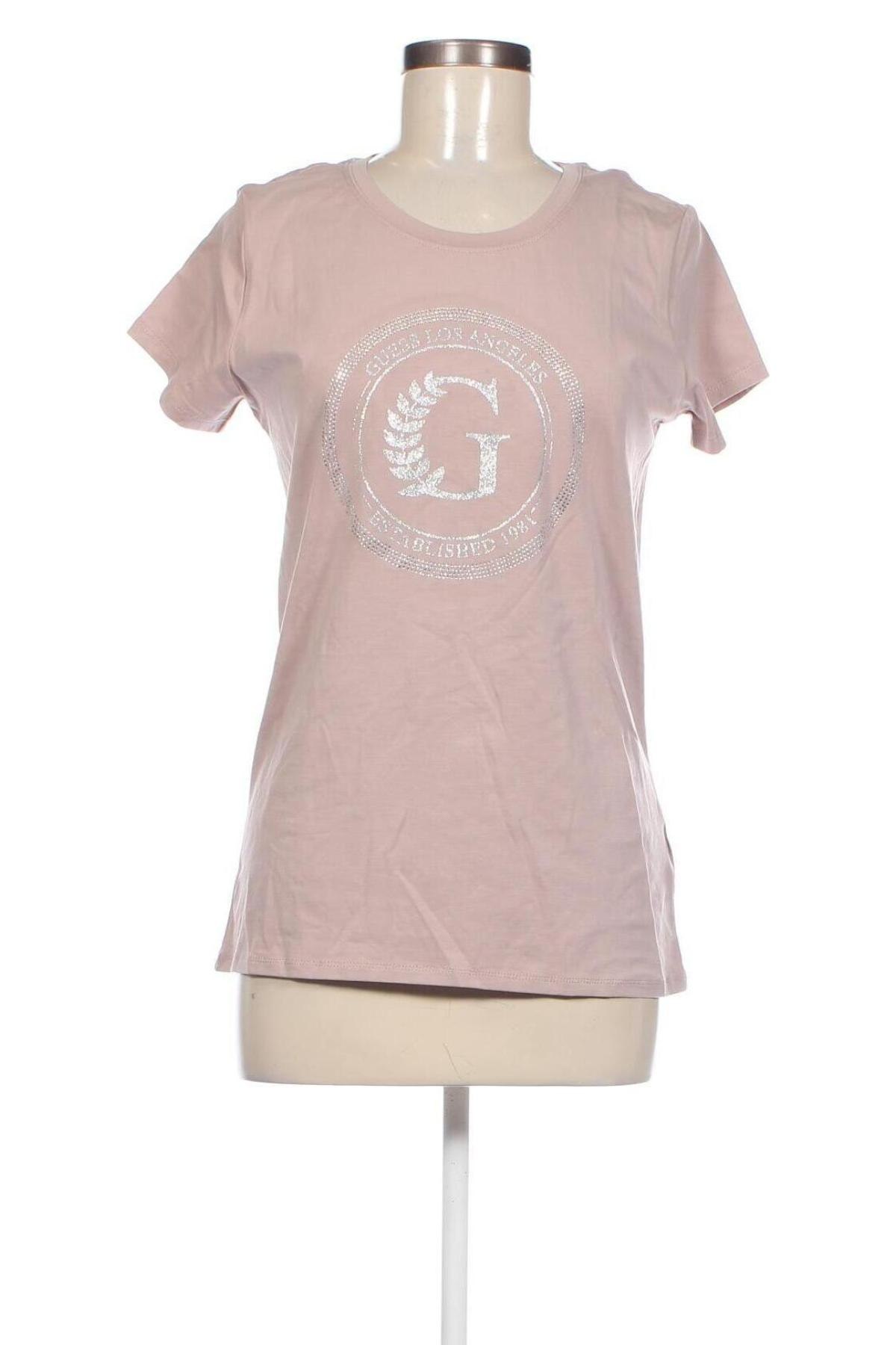Damen T-Shirt Guess, Größe XL, Farbe Aschrosa, Preis 37,11 €