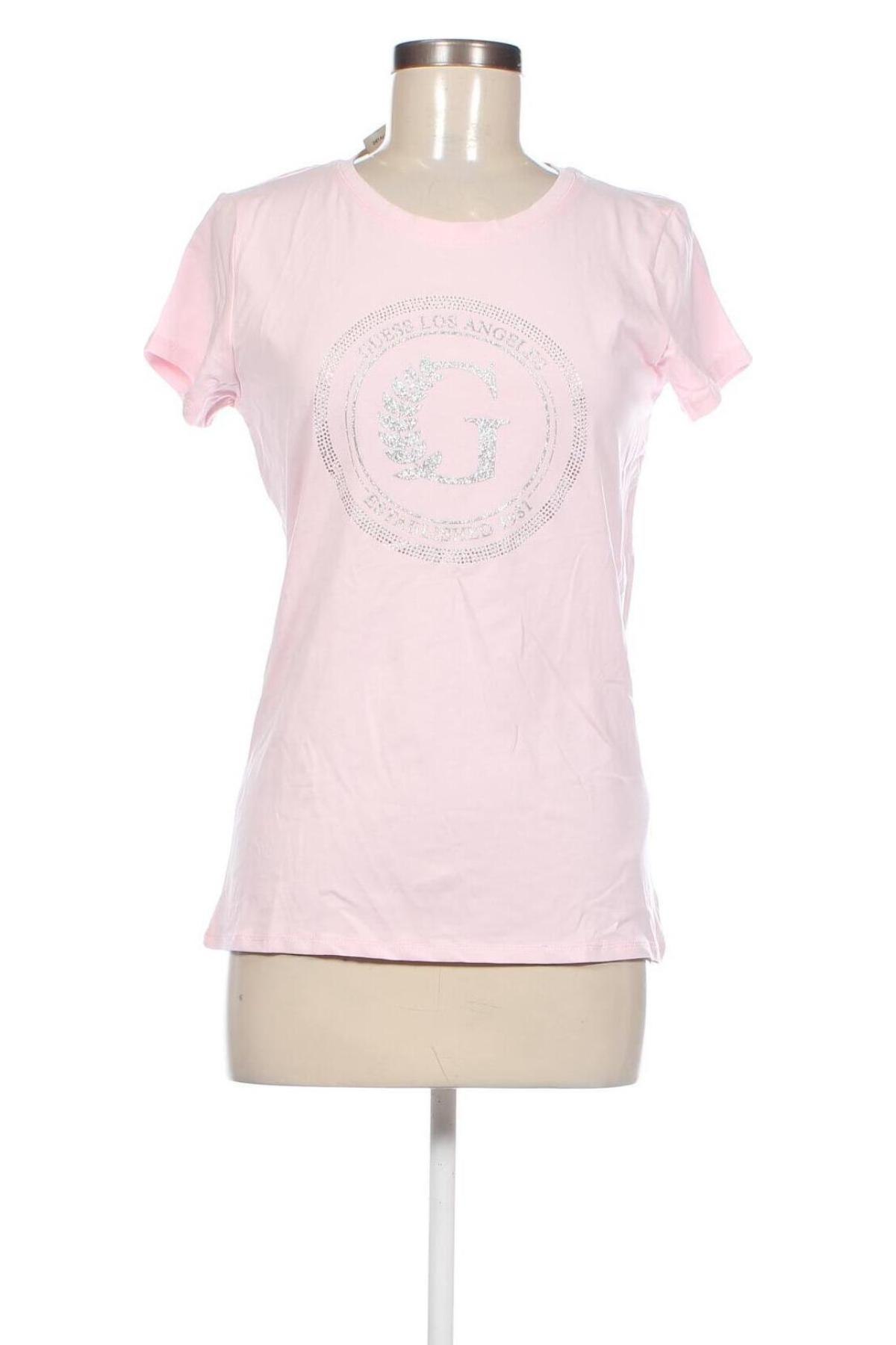 Γυναικείο t-shirt Guess, Μέγεθος L, Χρώμα Ρόζ , Τιμή 37,11 €