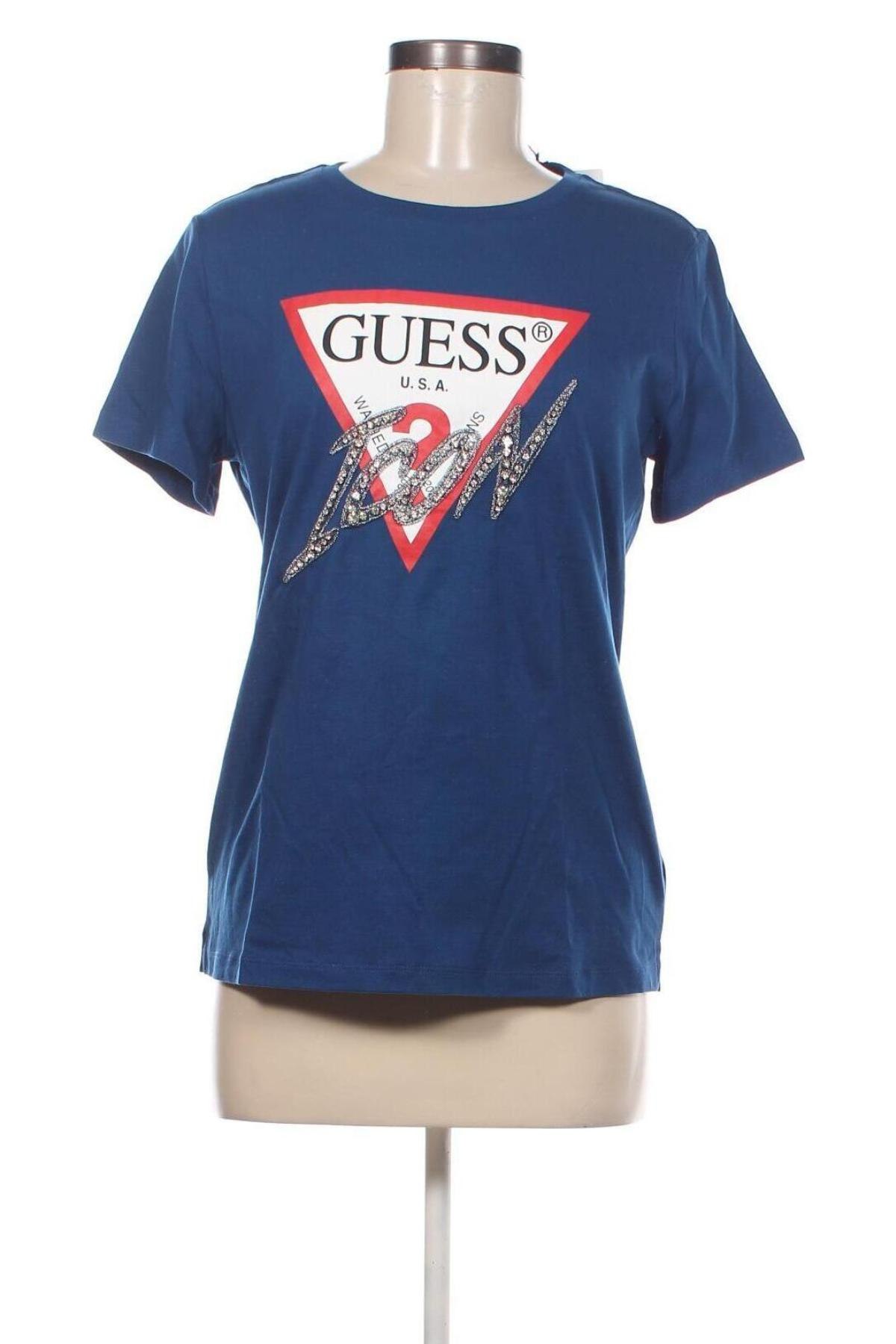 Damen T-Shirt Guess, Größe L, Farbe Blau, Preis € 37,11