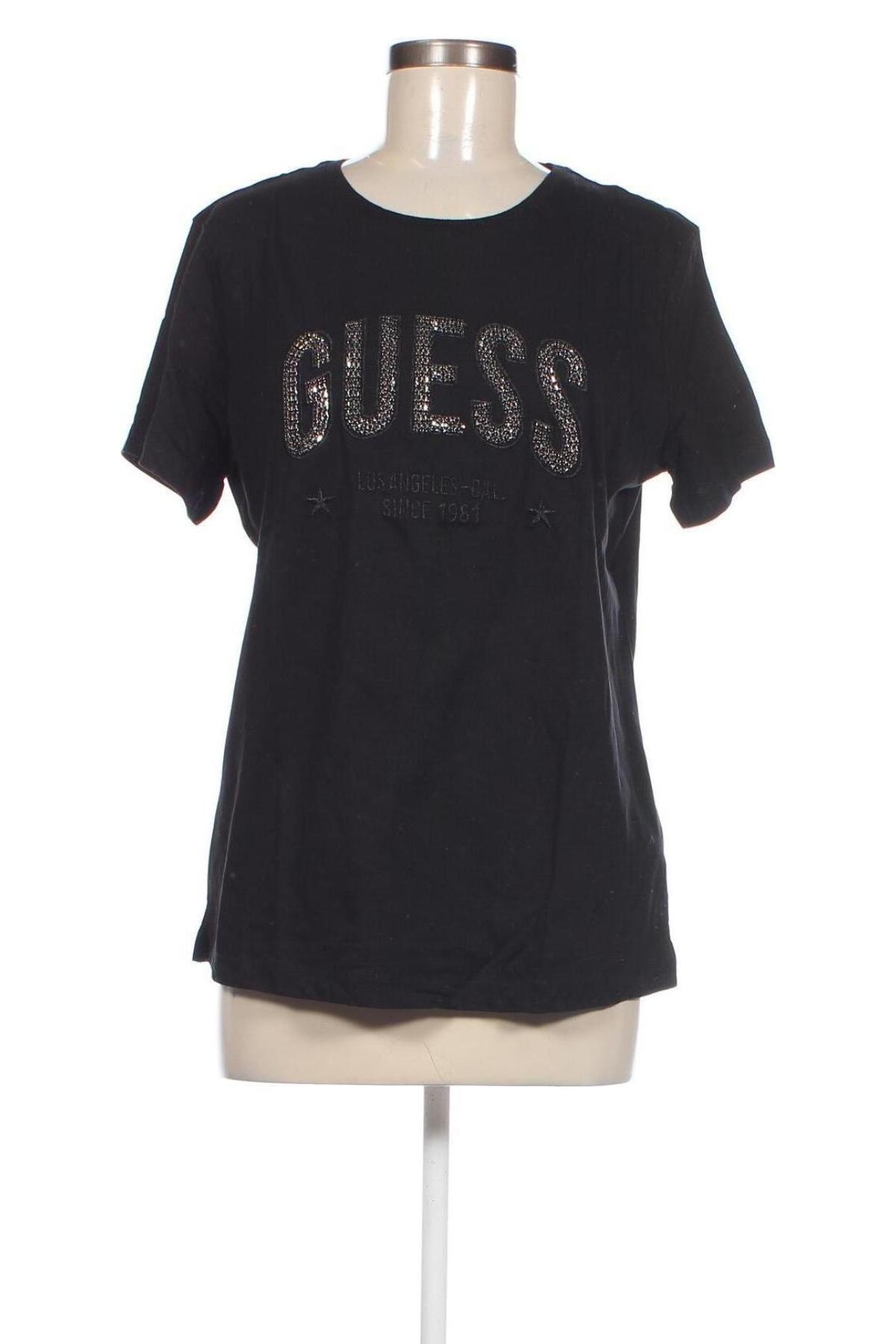 Дамска тениска Guess, Размер XL, Цвят Черен, Цена 72,00 лв.