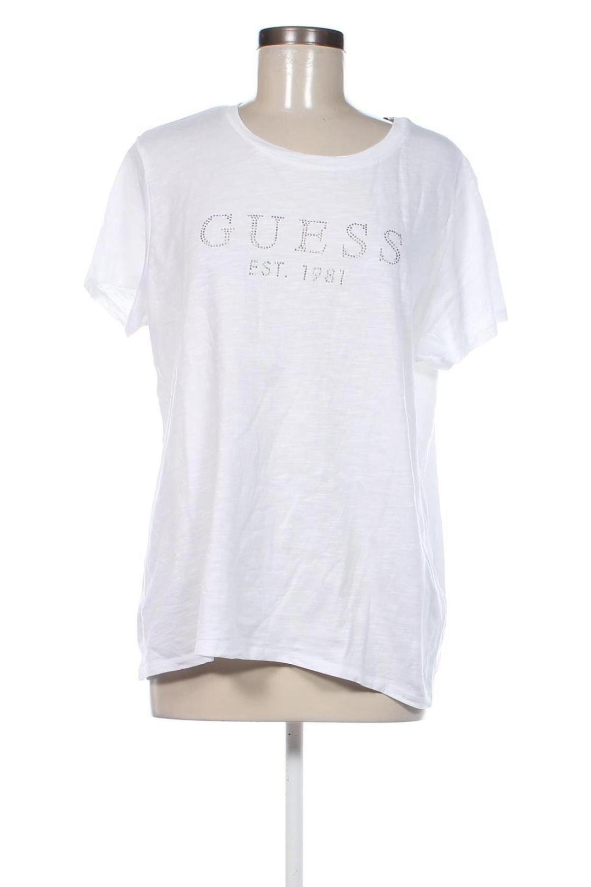 Damen T-Shirt Guess, Größe XL, Farbe Weiß, Preis 37,11 €