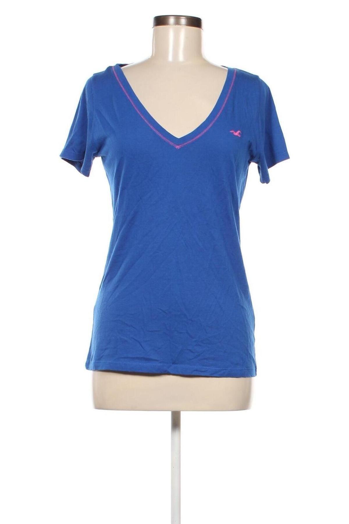 Γυναικείο t-shirt Hollister, Μέγεθος S, Χρώμα Μπλέ, Τιμή 4,80 €