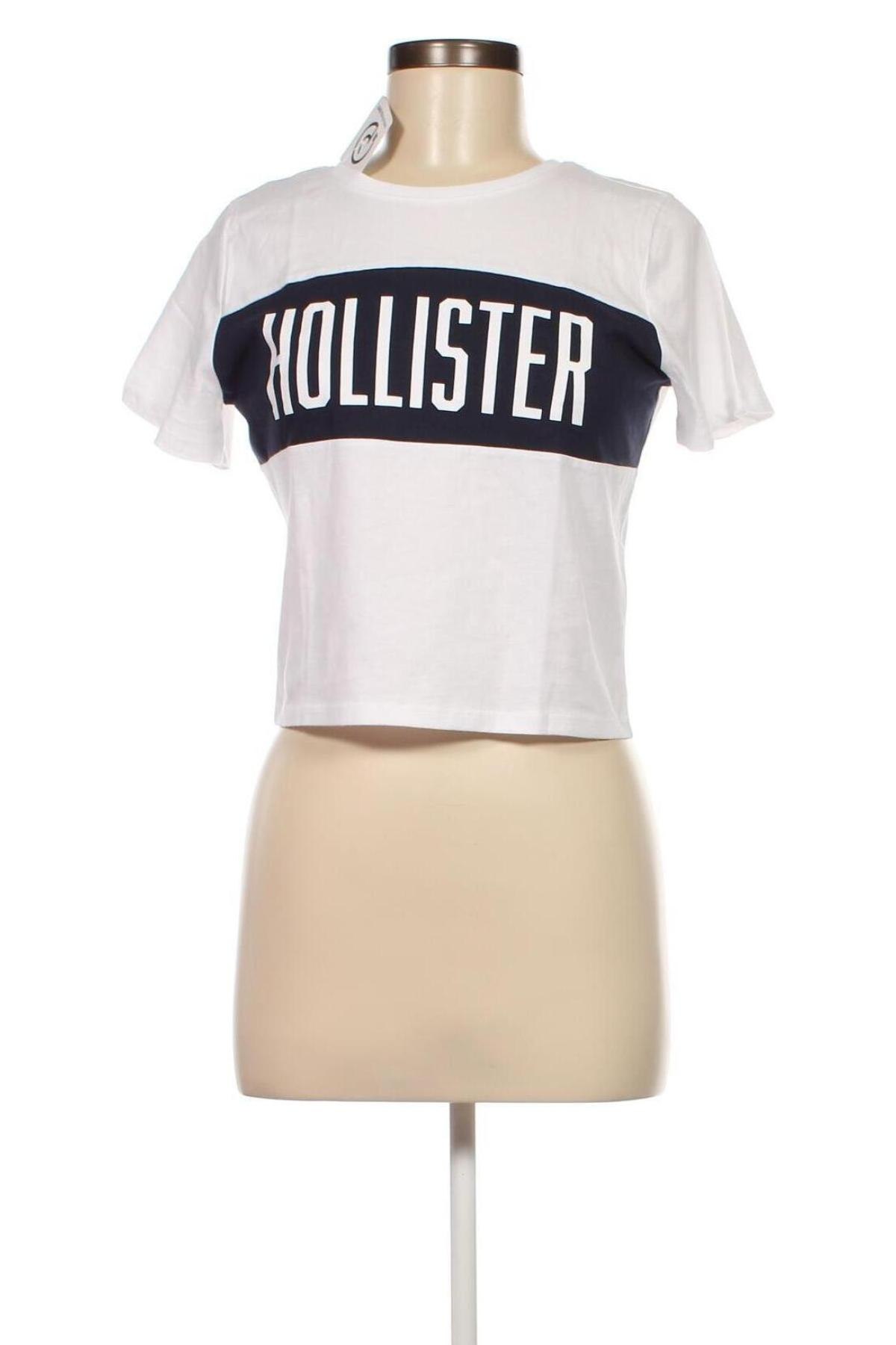 Дамска тениска Hollister, Размер M, Цвят Бял, Цена 36,00 лв.