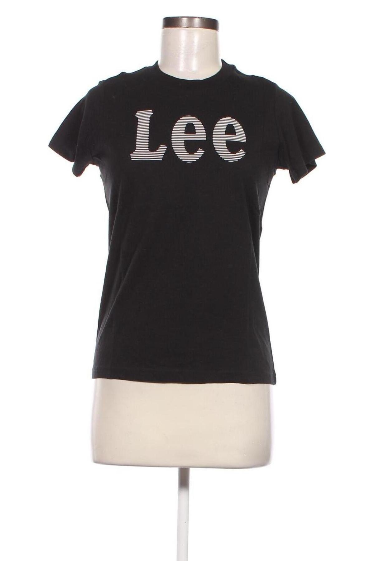 Γυναικείο t-shirt Lee, Μέγεθος XS, Χρώμα Μαύρο, Τιμή 15,98 €