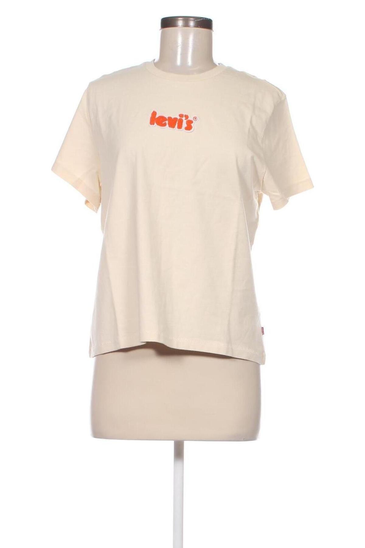 Γυναικείο t-shirt Levi's, Μέγεθος L, Χρώμα  Μπέζ, Τιμή 31,96 €