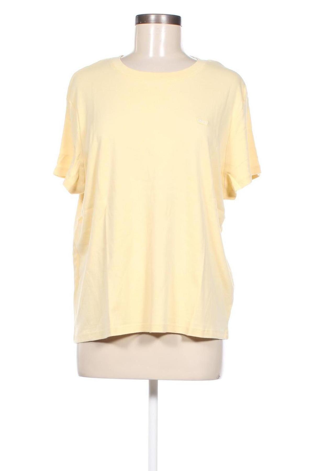 Дамска тениска Levi's, Размер 3XL, Цвят Жълт, Цена 40,30 лв.