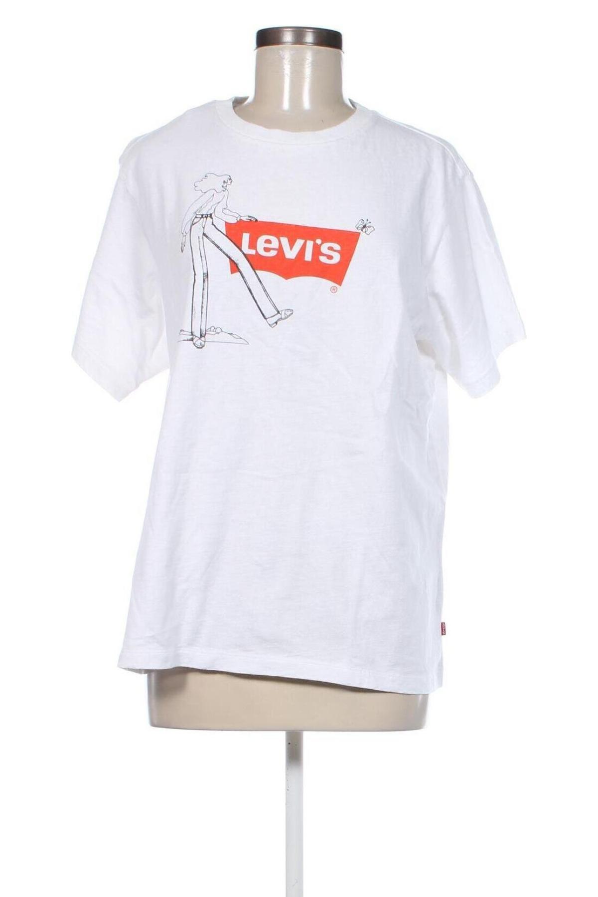 Γυναικείο t-shirt Levi's, Μέγεθος M, Χρώμα Λευκό, Τιμή 31,96 €