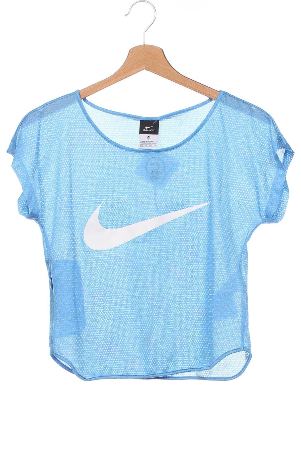 Γυναικείο t-shirt Nike, Μέγεθος XS, Χρώμα Μπλέ, Τιμή 14,65 €