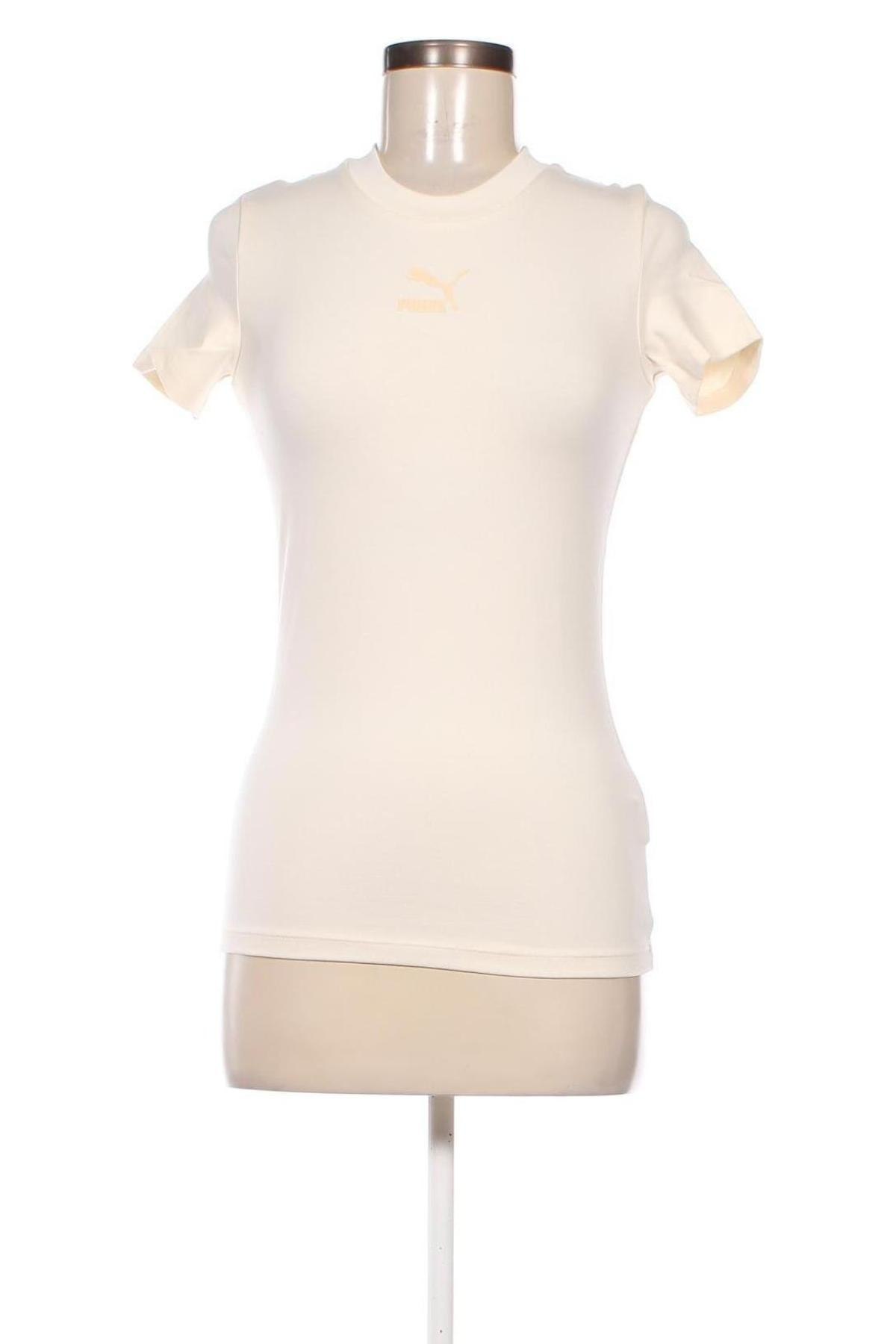 Damen T-Shirt PUMA, Größe XS, Farbe Beige, Preis 19,18 €