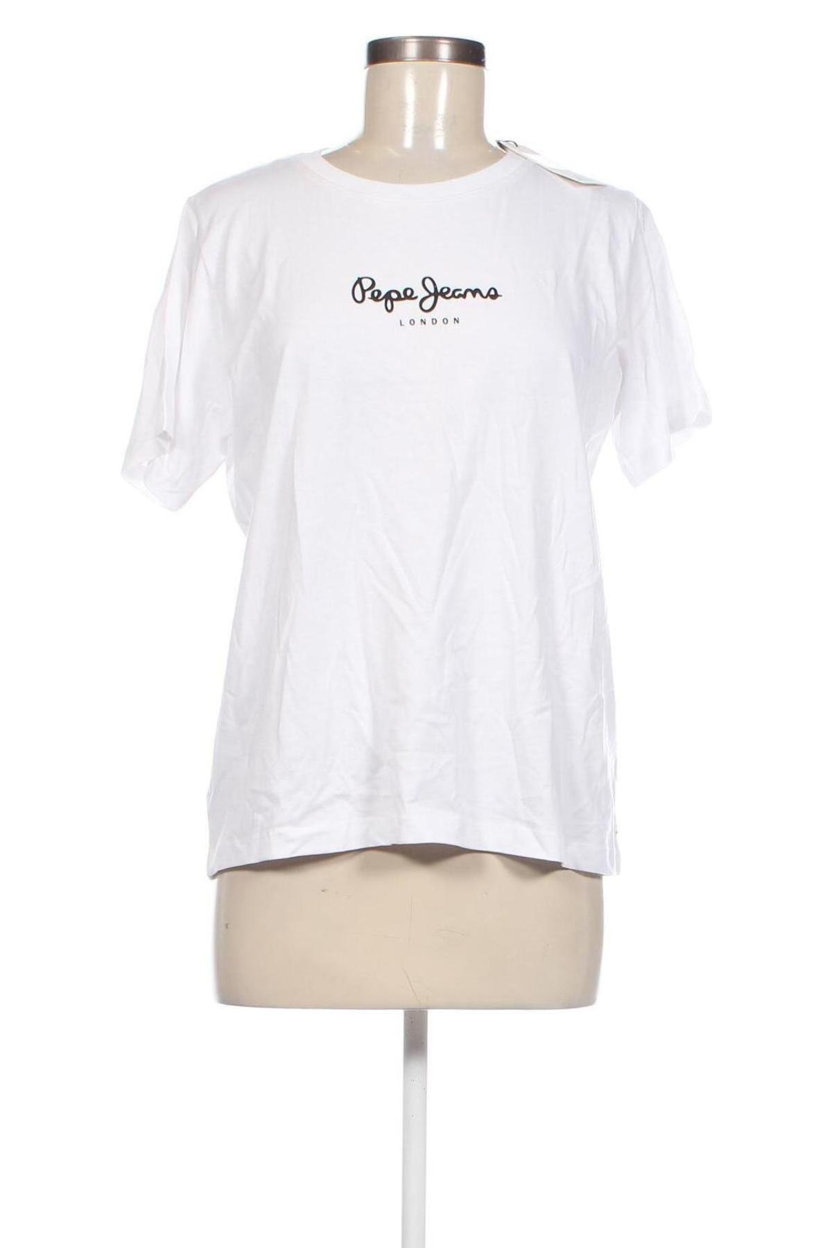 Damen T-Shirt Pepe Jeans, Größe L, Farbe Weiß, Preis € 31,96