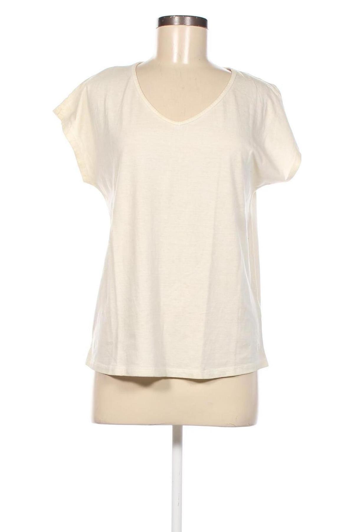 Damen T-Shirt Q/S by S.Oliver, Größe M, Farbe Ecru, Preis 18,56 €