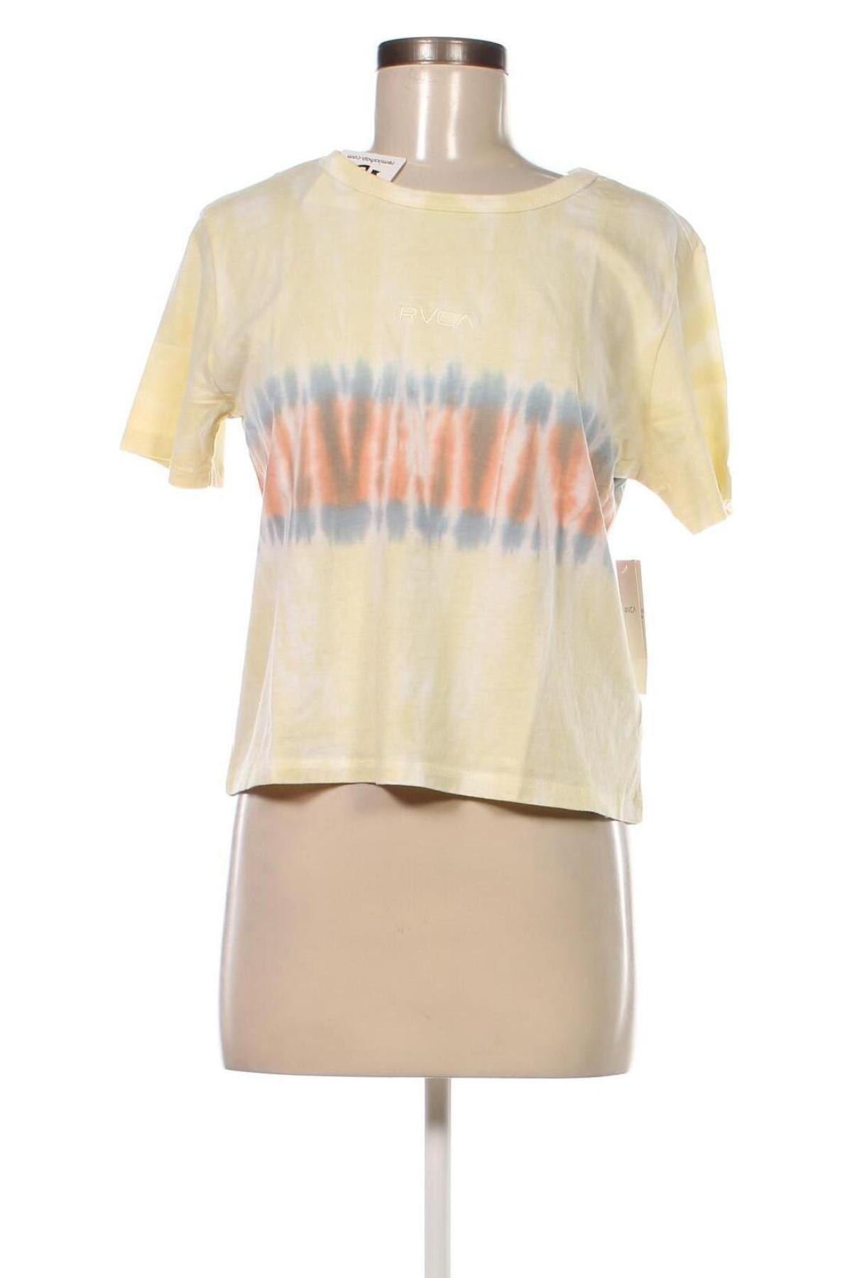 Γυναικείο t-shirt RVCA, Μέγεθος S, Χρώμα Κίτρινο, Τιμή 18,56 €