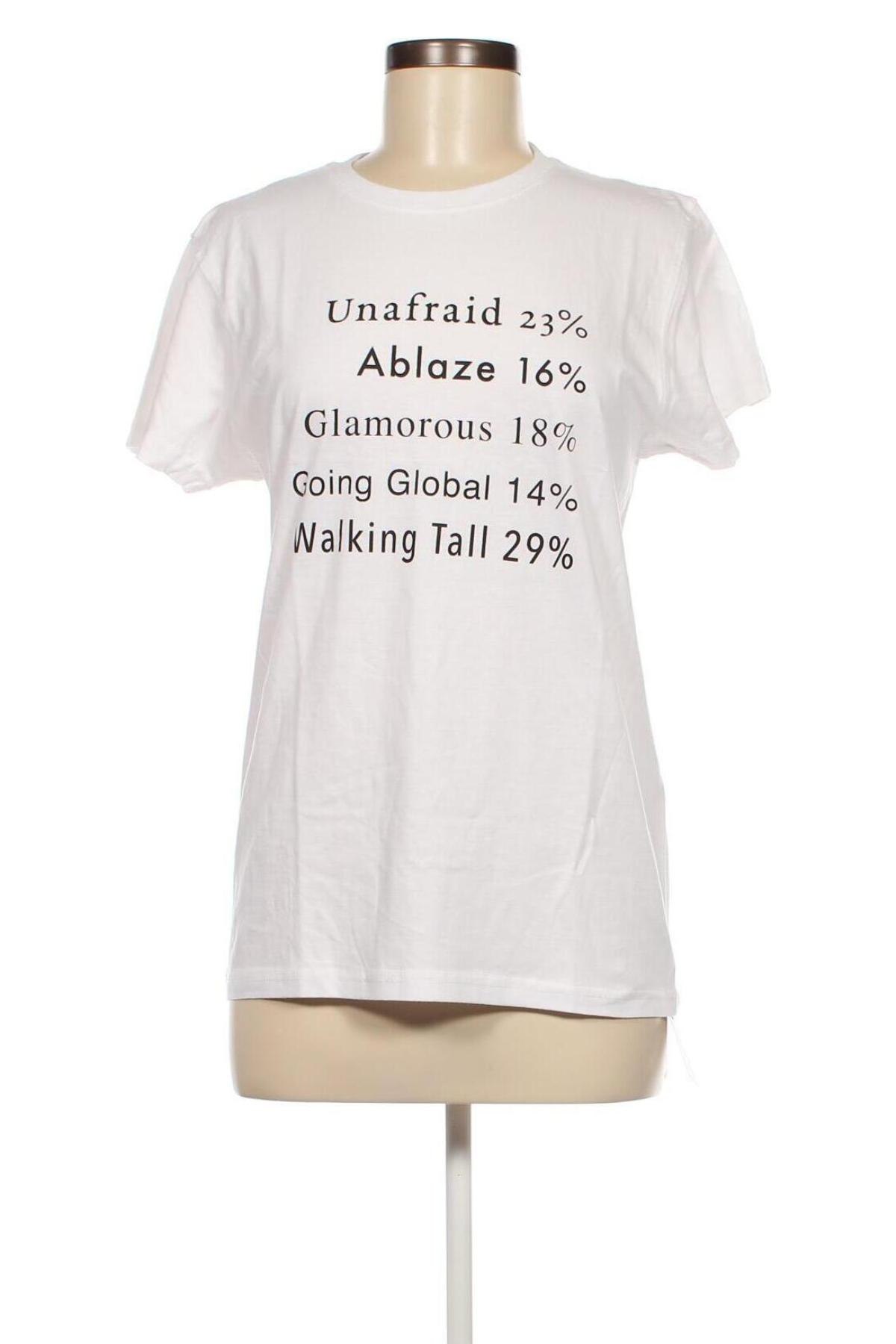 Γυναικείο t-shirt SOHUMAN, Μέγεθος S, Χρώμα Λευκό, Τιμή 13,53 €