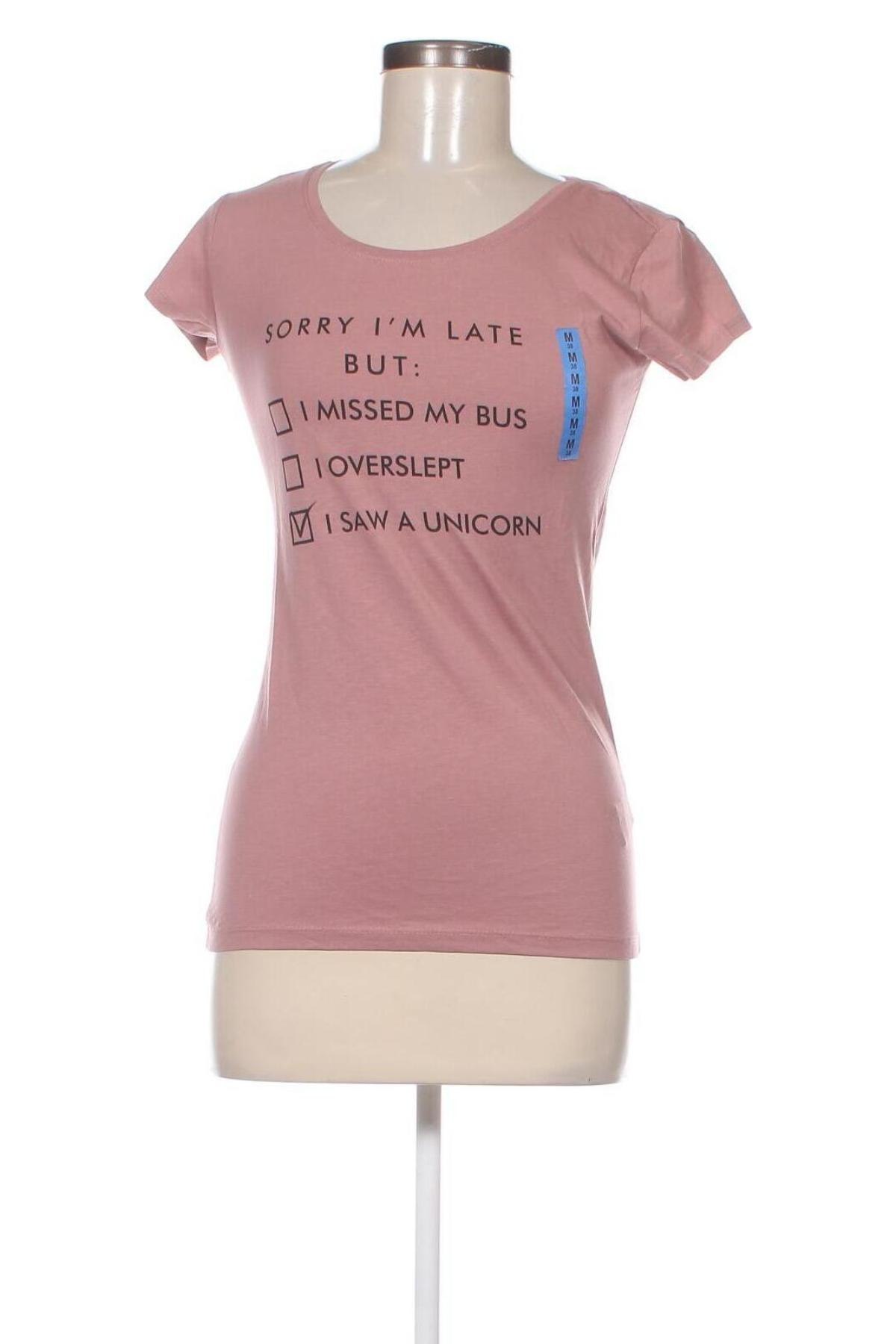 Damen T-Shirt Sinsay, Größe M, Farbe Rosa, Preis 6,12 €