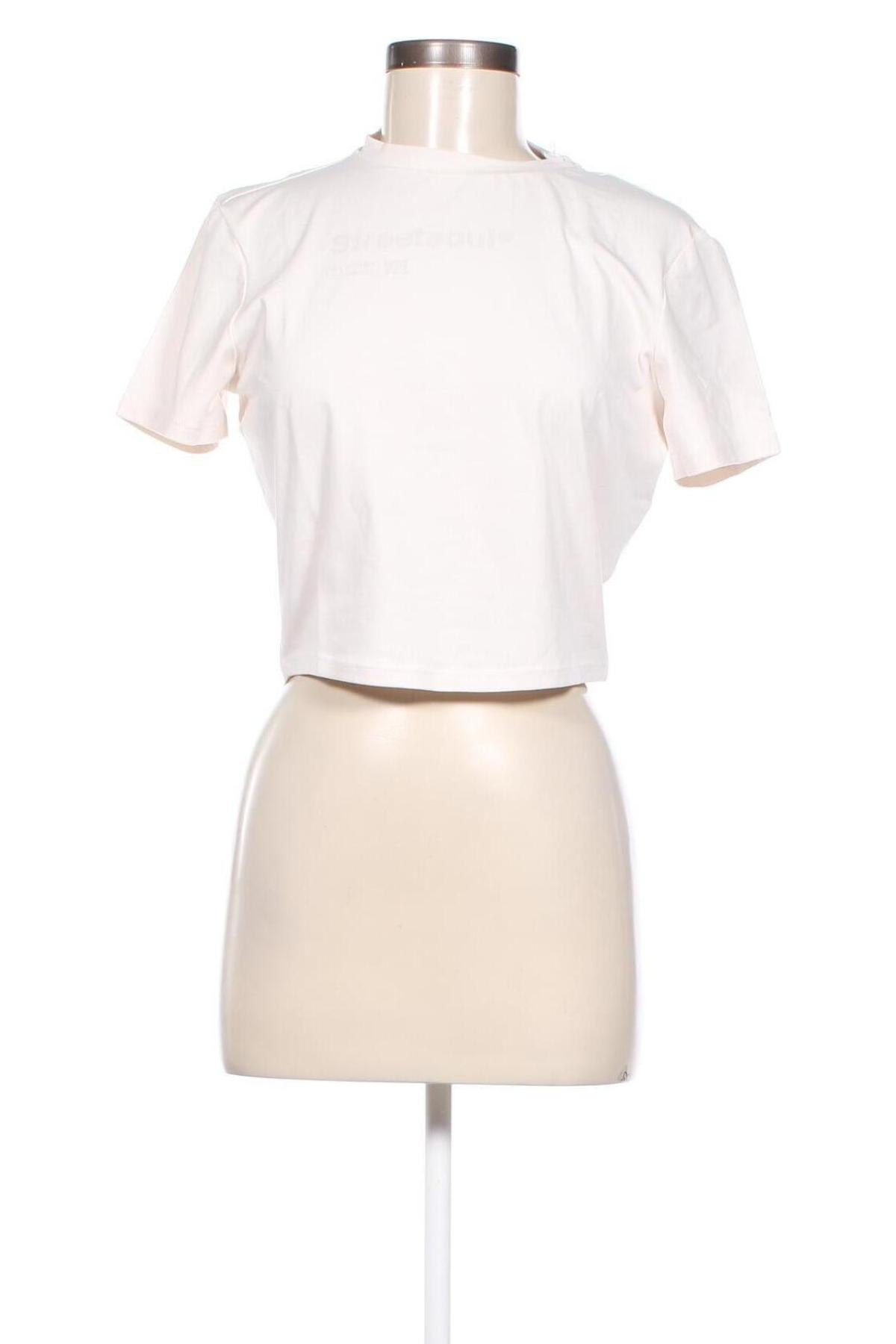 Damen T-Shirt Viral Vibes, Größe L, Farbe Ecru, Preis € 6,31