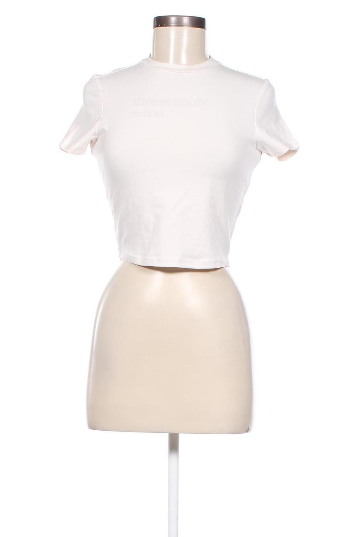 Damen T-Shirt Viral Vibes, Größe XS, Farbe Ecru, Preis 4,64 €