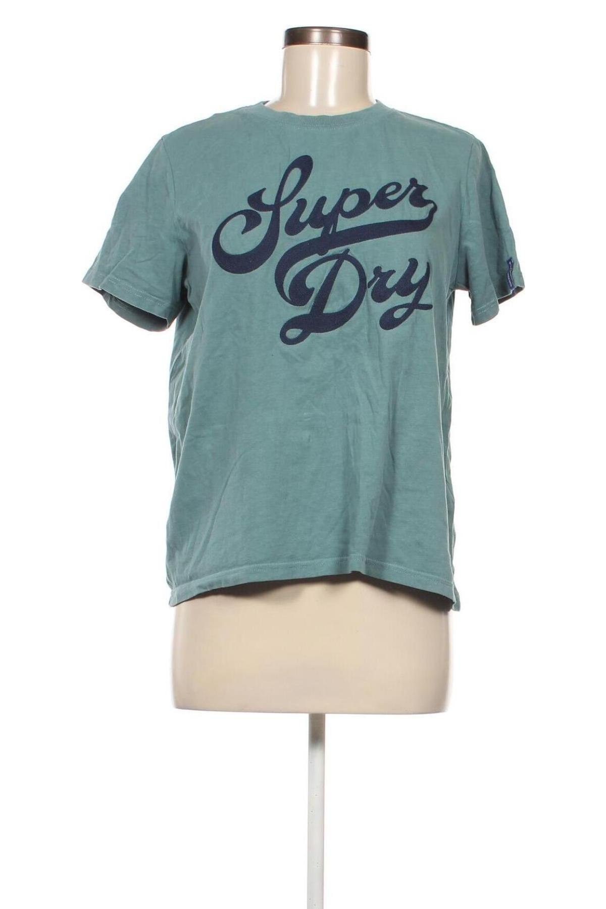 Γυναικείο t-shirt Superdry, Μέγεθος M, Χρώμα Πράσινο, Τιμή 9,12 €