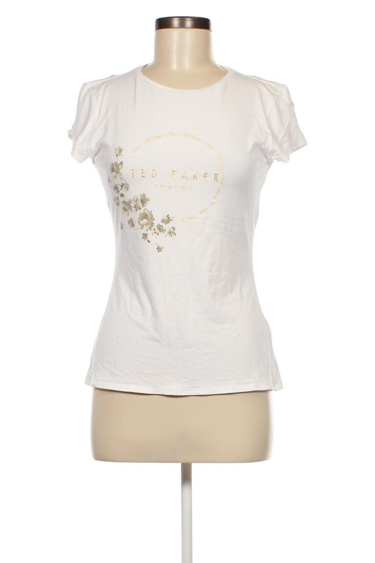 Damen T-Shirt Ted Baker, Größe M, Farbe Weiß, Preis € 19,95