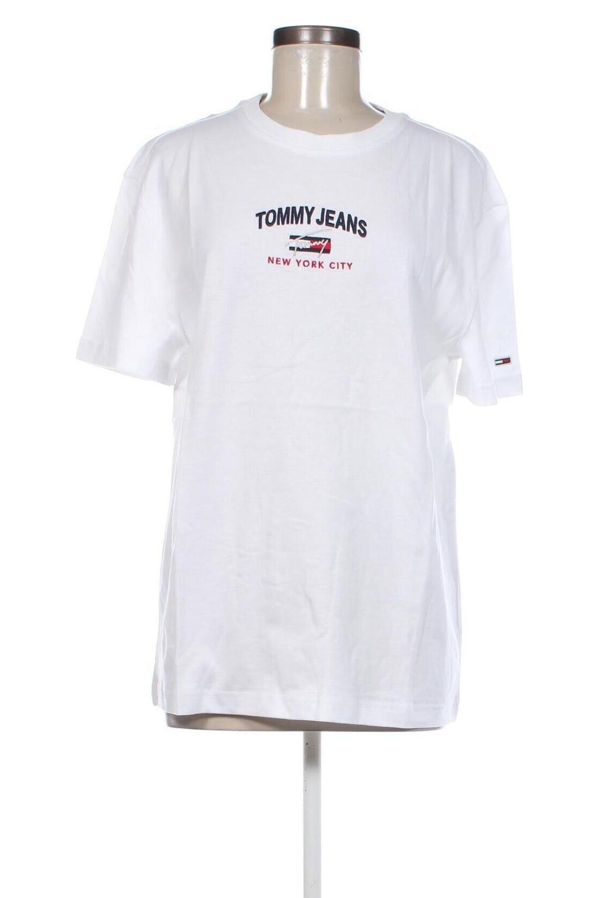 Дамска тениска Tommy Jeans, Размер M, Цвят Бял, Цена 72,00 лв.