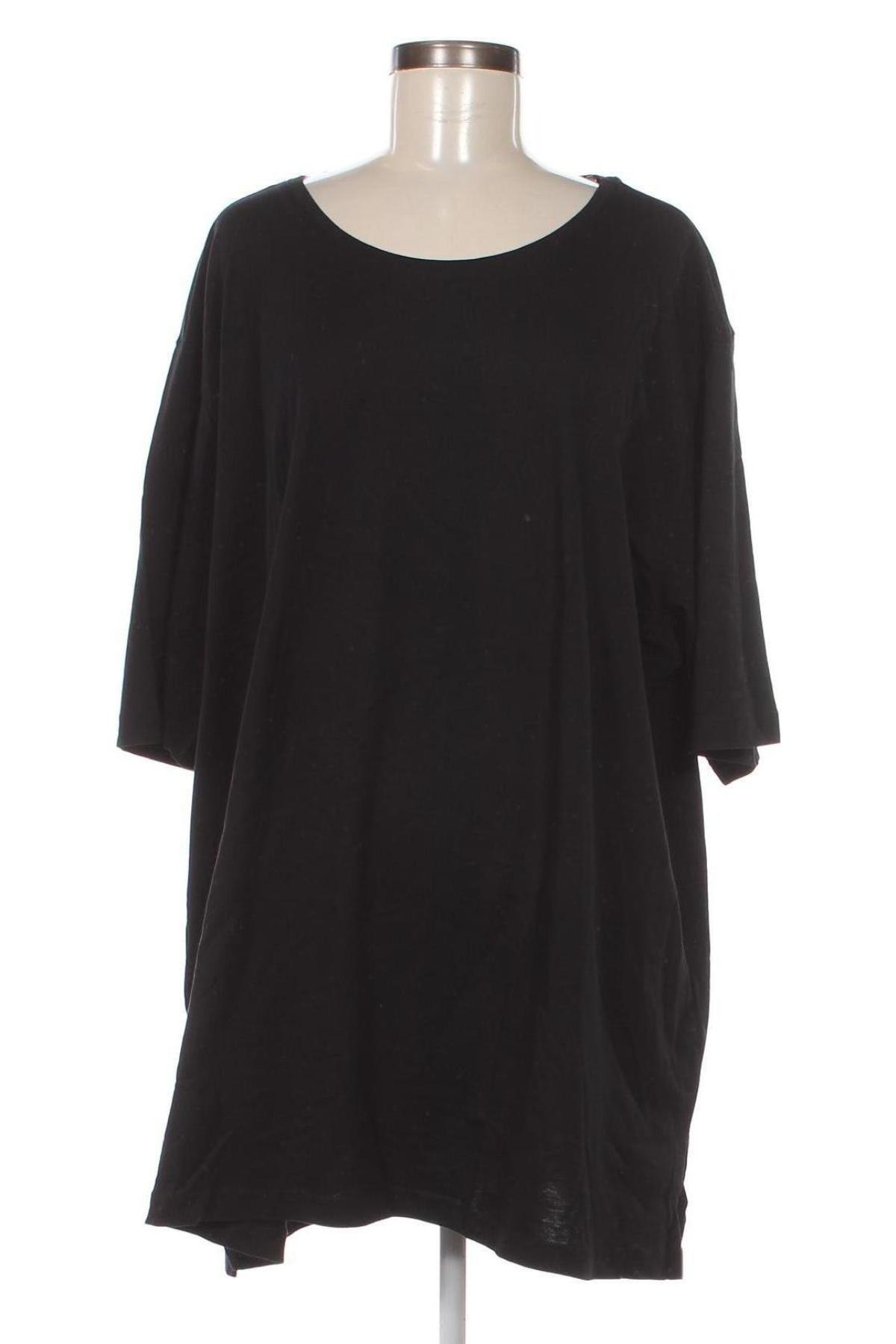 Damen T-Shirt Ulla Popken, Größe 4XL, Farbe Schwarz, Preis 18,56 €