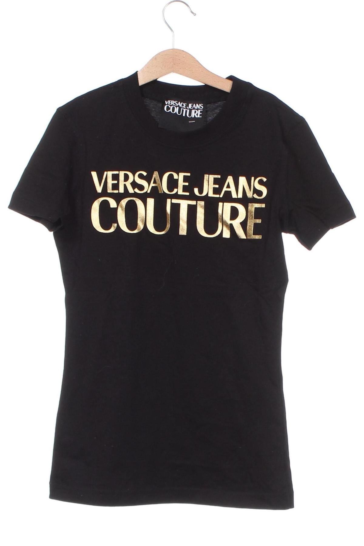 Damen T-Shirt Versace Jeans, Größe XS, Farbe Schwarz, Preis 34,79 €