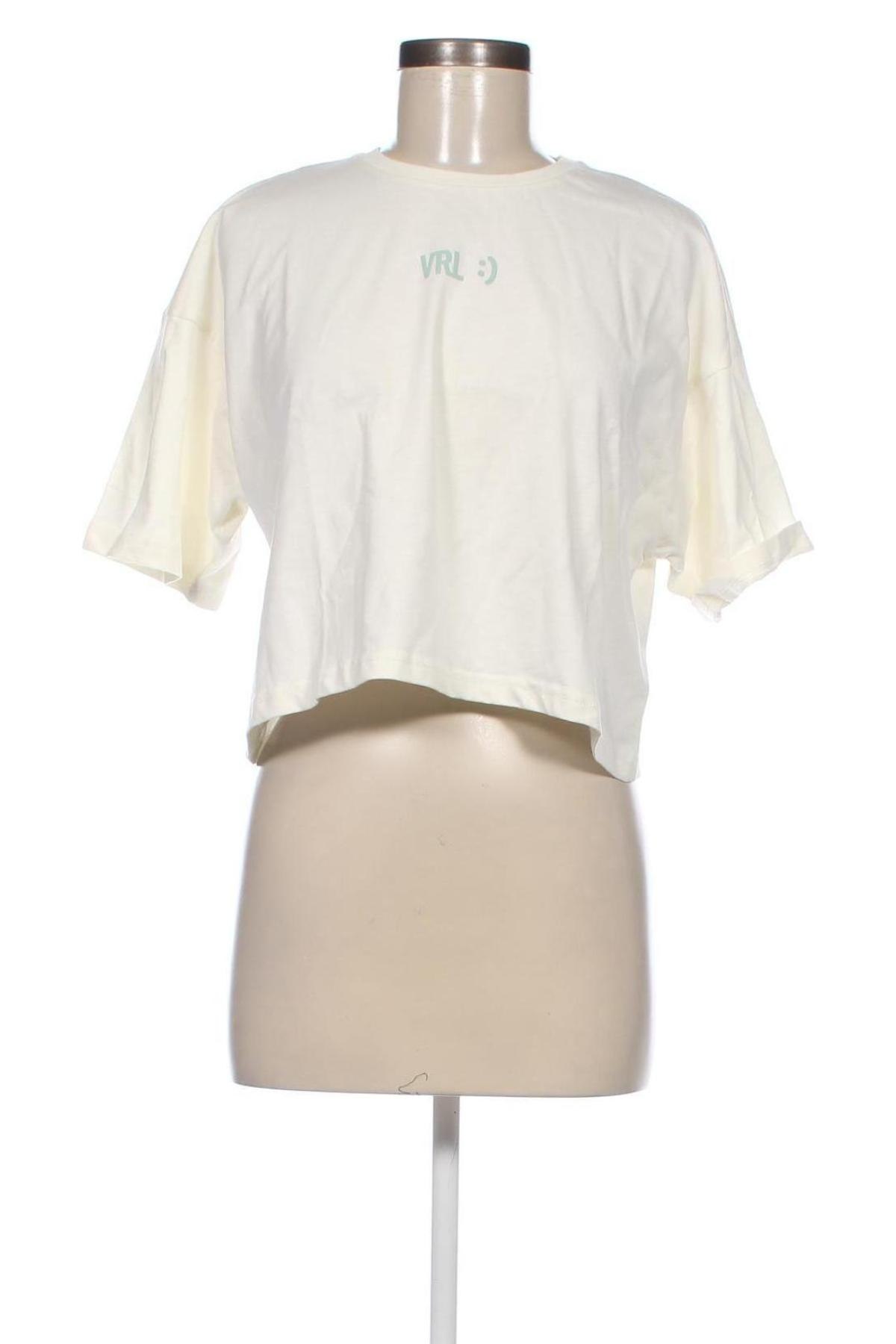 Damen T-Shirt Viral Vibes, Größe L, Farbe Ecru, Preis € 18,56