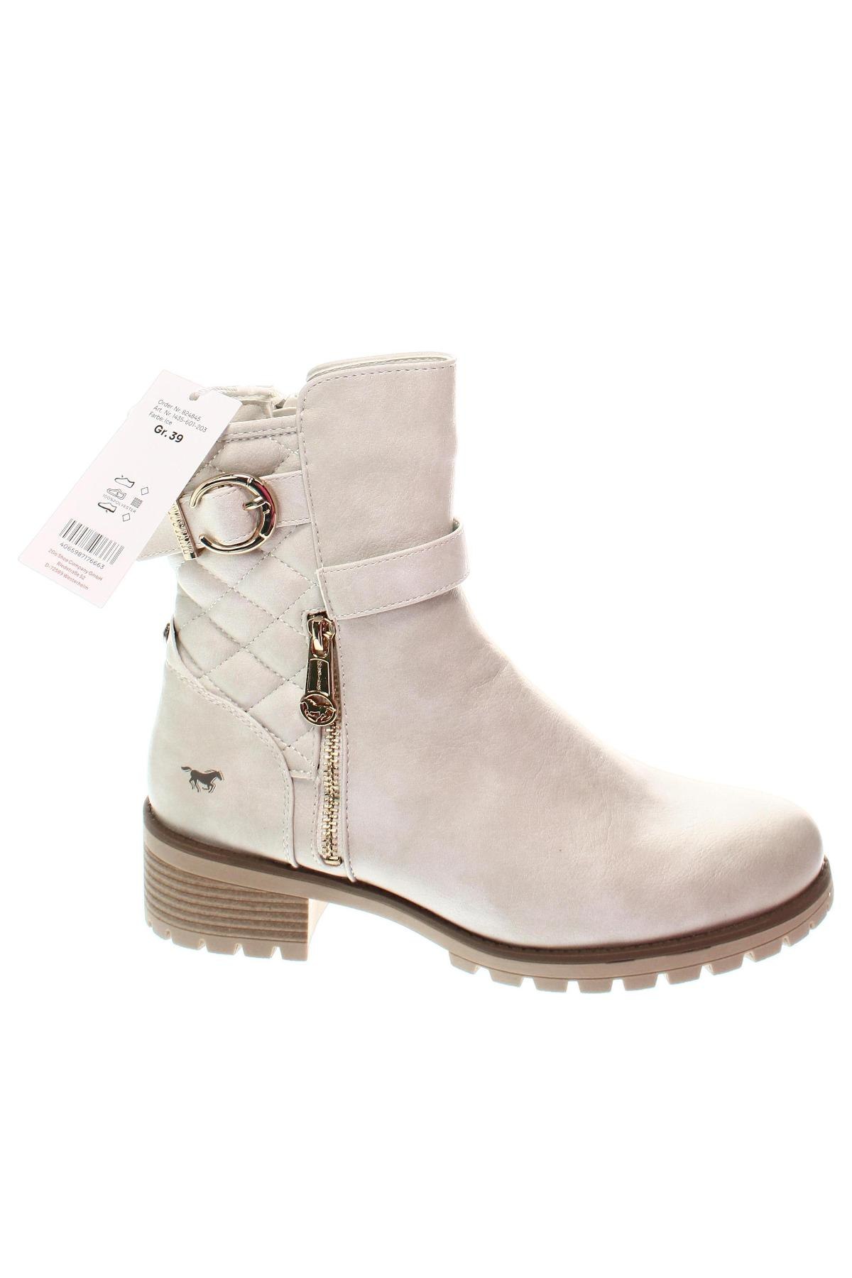 Damen Stiefeletten Mustang, Größe 39, Farbe Ecru, Preis € 32,47