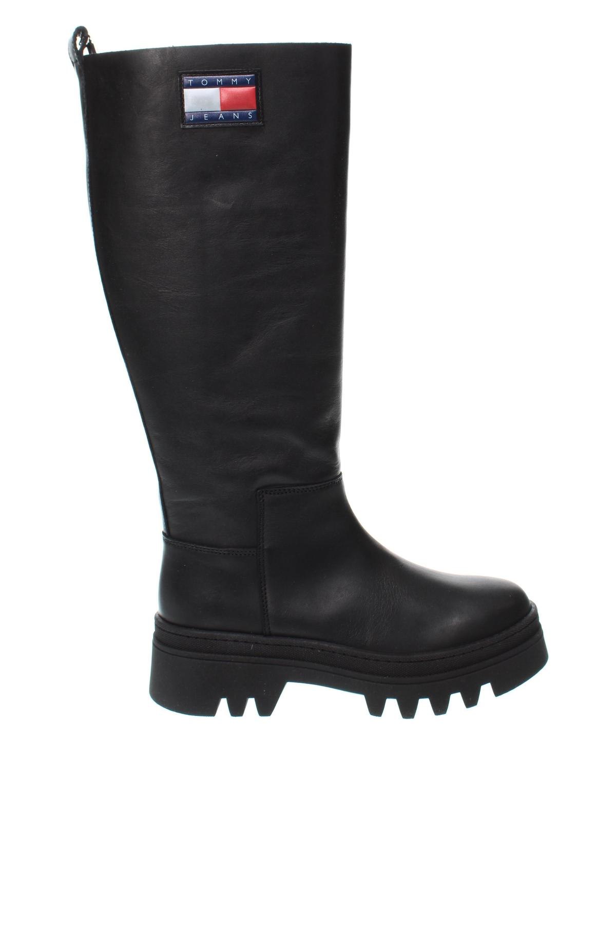 Γυναικείες μπότες Tommy Hilfiger, Μέγεθος 38, Χρώμα Μαύρο, Τιμή 217,53 €