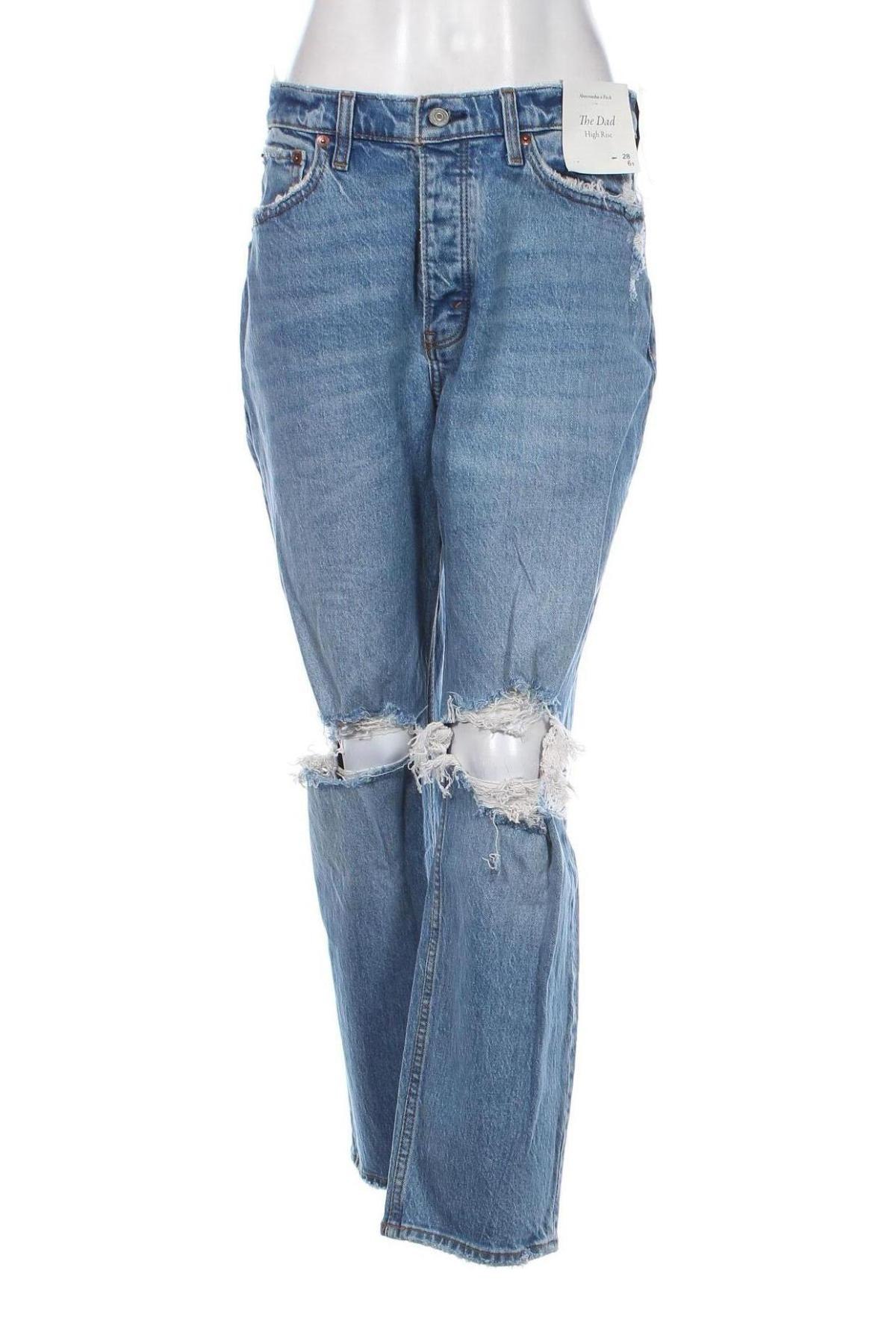 Γυναικείο Τζίν Abercrombie & Fitch, Μέγεθος M, Χρώμα Μπλέ, Τιμή 39,90 €