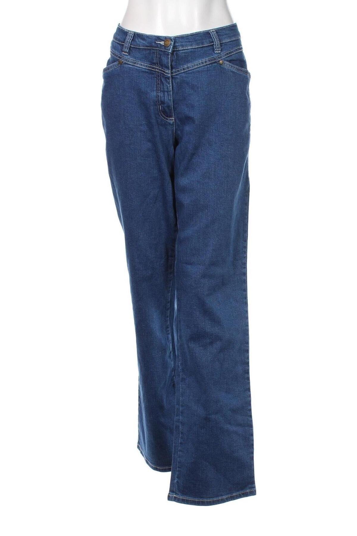 Damskie jeansy Bpc Bonprix Collection, Rozmiar XL, Kolor Niebieski, Cena 92,76 zł