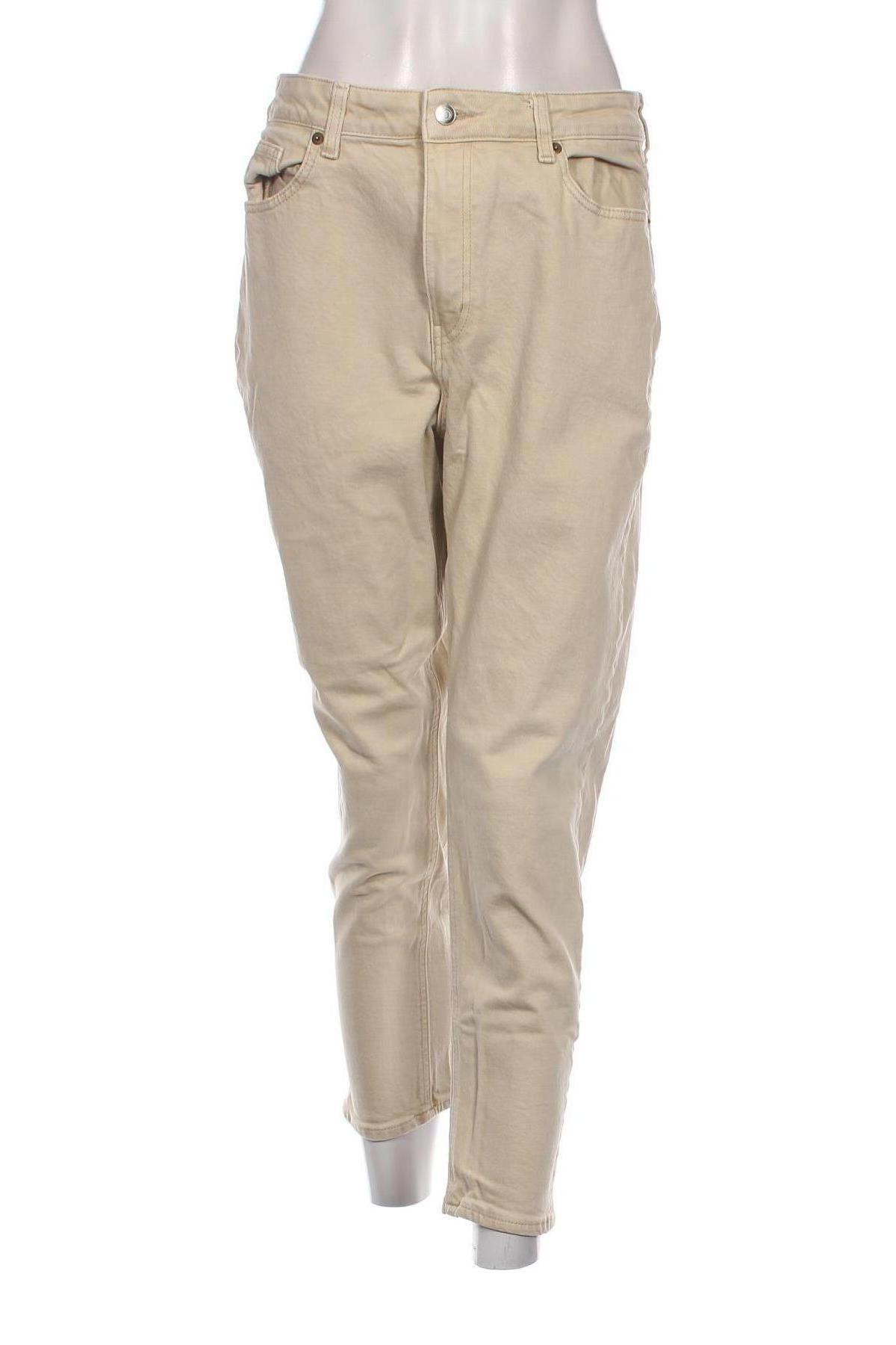 Dámské džíny  H&M, Velikost L, Barva Béžová, Cena  367,00 Kč