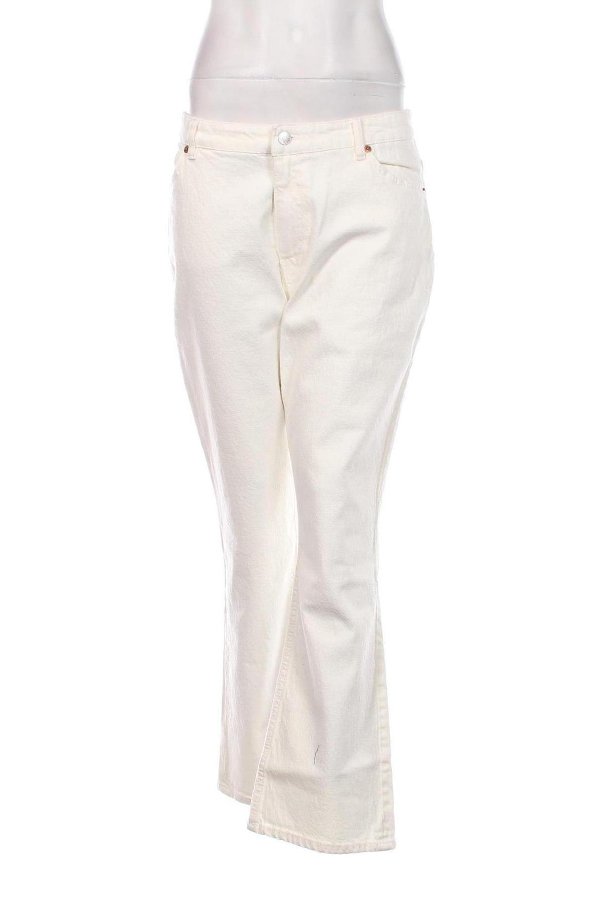 Γυναικείο Τζίν Monki, Μέγεθος L, Χρώμα Λευκό, Τιμή 10,99 €